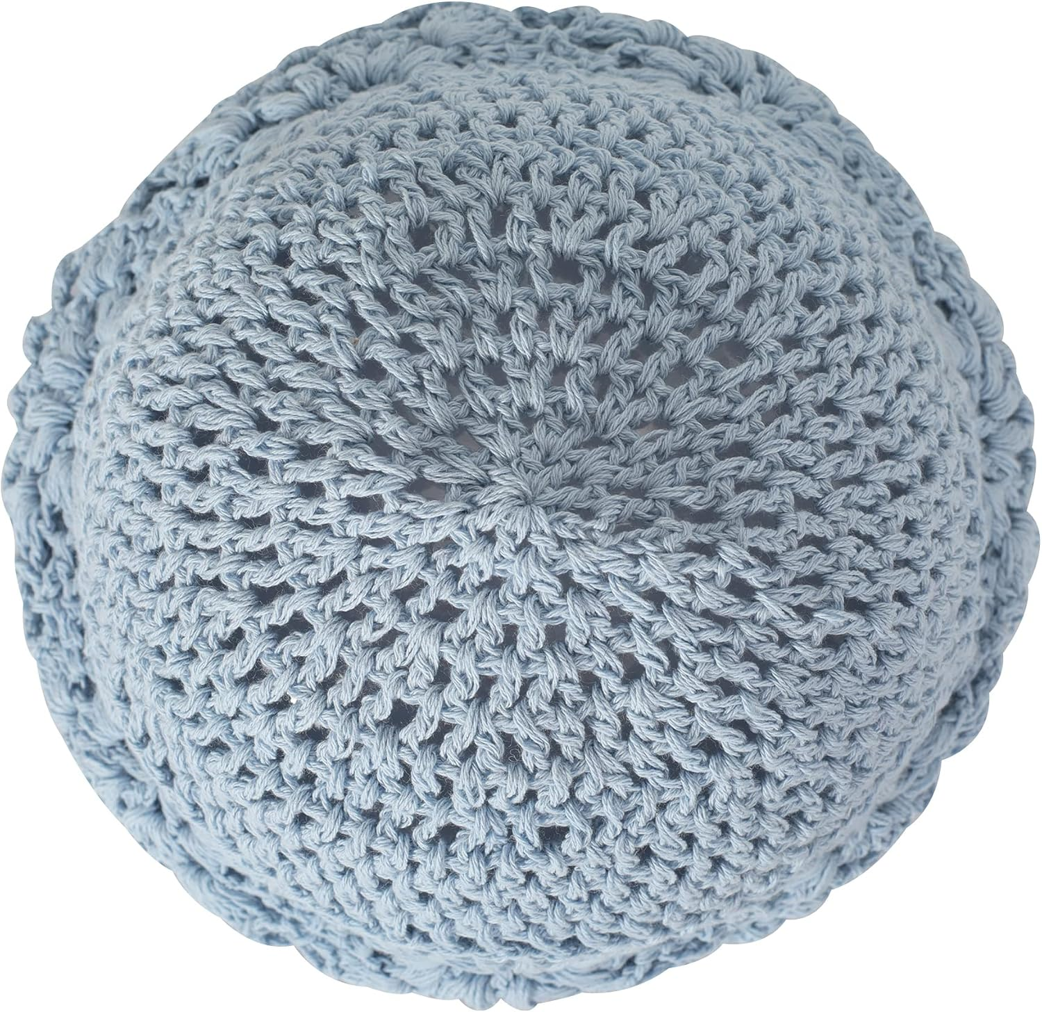 ZLYC Women Cotton Crochet Slouchy Beanie Hat Handmade Knit Cutout Summer Floral Skull Cap image number 5