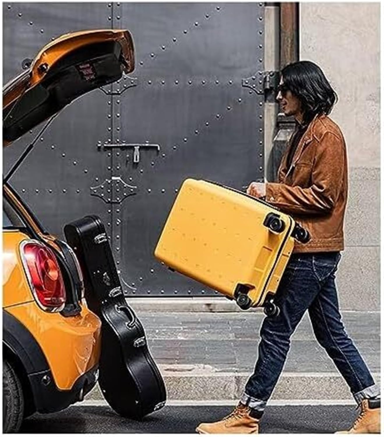 ANIIC Luggage Suitcases with Wheels Luggage Carry on Portable Suitcases Hard Suitcase for Business Travel Luggage Suitcase Suitcase Spinner Luggages (Color : Green, Size : 24Inch) image number 4