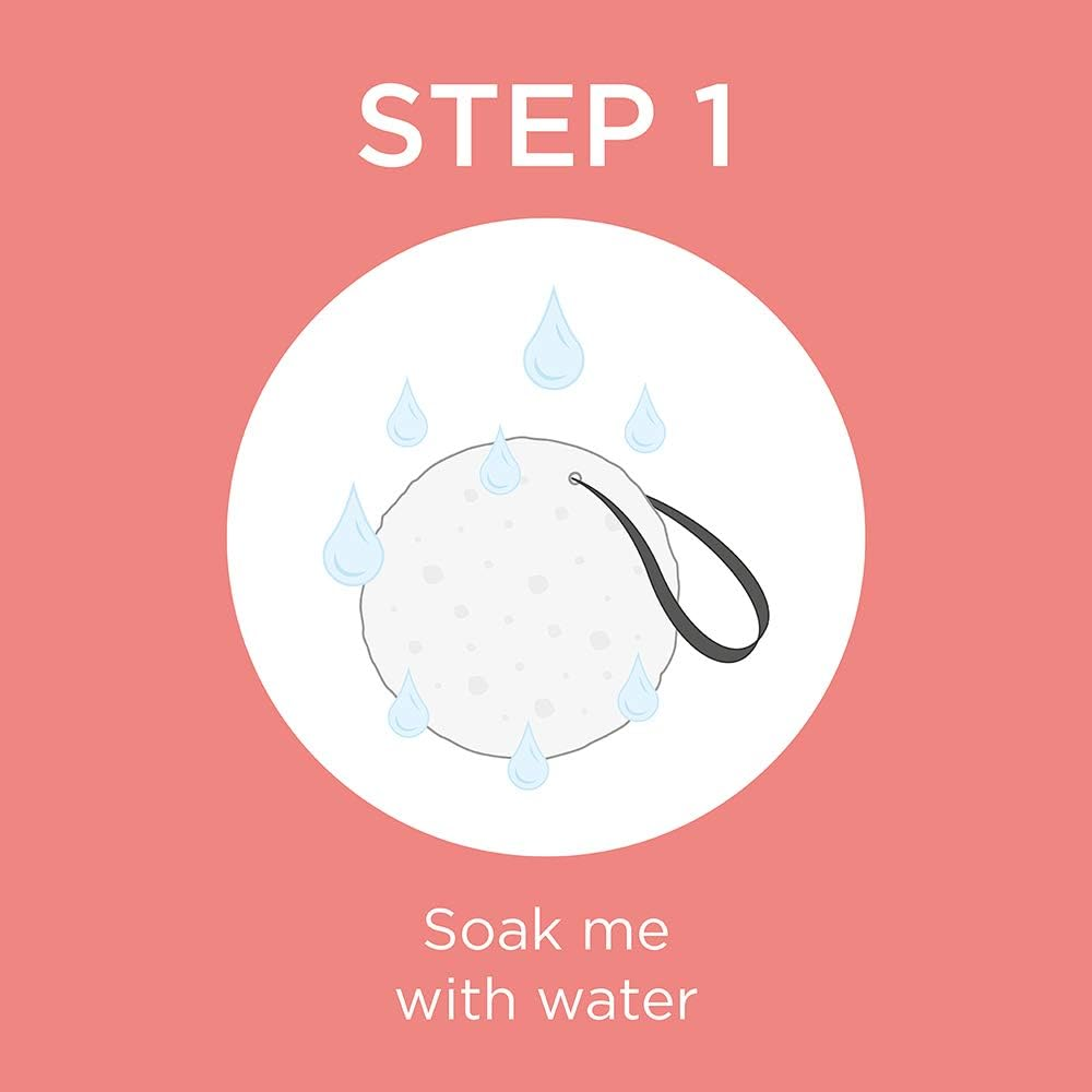 Spongell&eacute; Boxed Flower Shower Body Wash Infused Buffer, Beach Grass image number 1