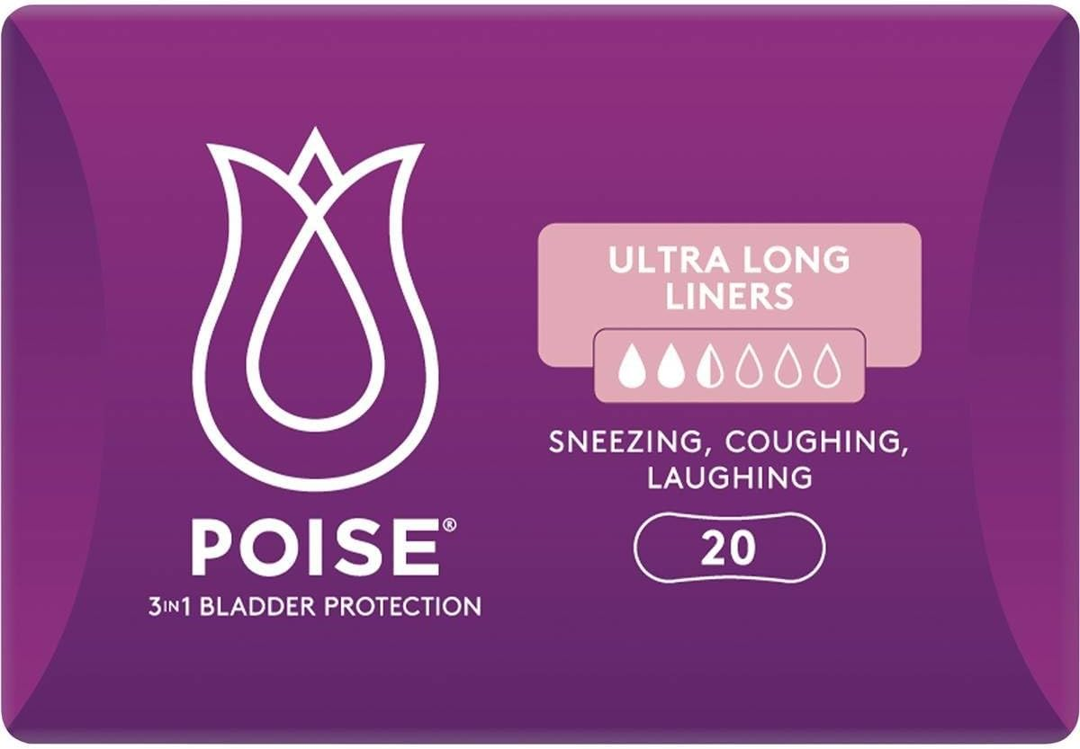 Poise Core Ultra Long Liners 20-Pieces