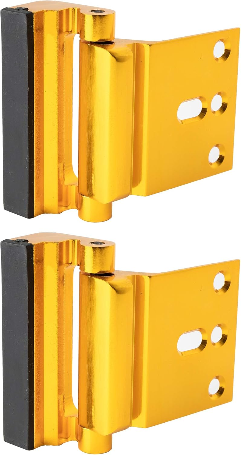 2 Pack Door Reinforcement Locks with 8 Screws, Defender Security Door Lock for Toddler, Childproof Door Lock Night Lock Withstand 800 Lbs, White