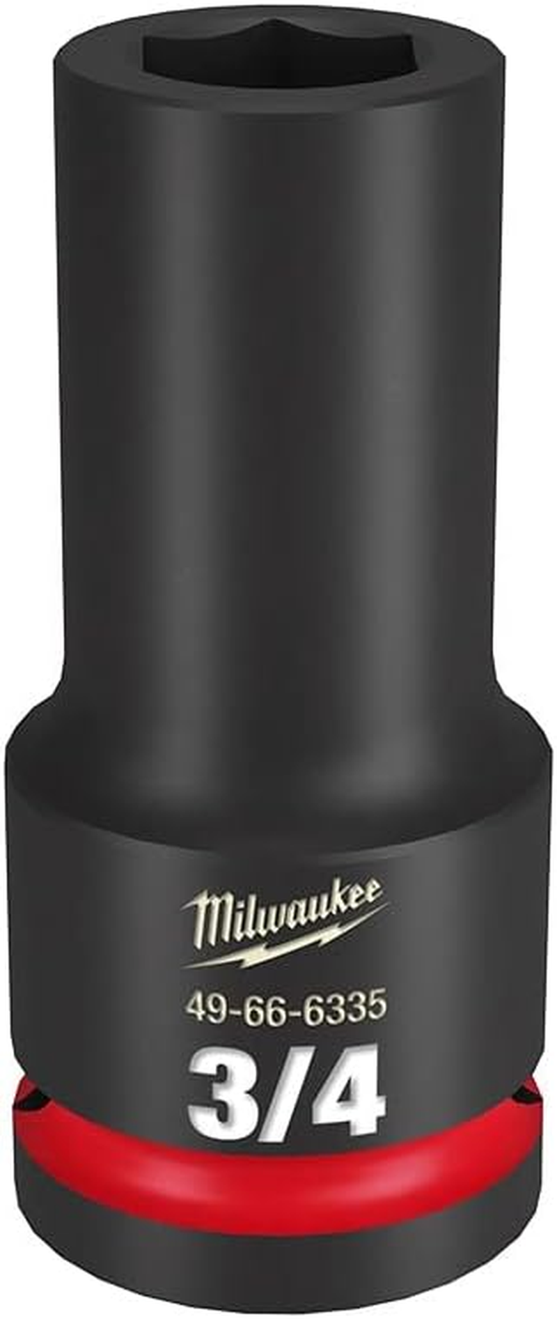 Milwaukee Shockwave 3/4-Inch Drive Deep 6 Point Impact Socket, 3/4-Inch Size