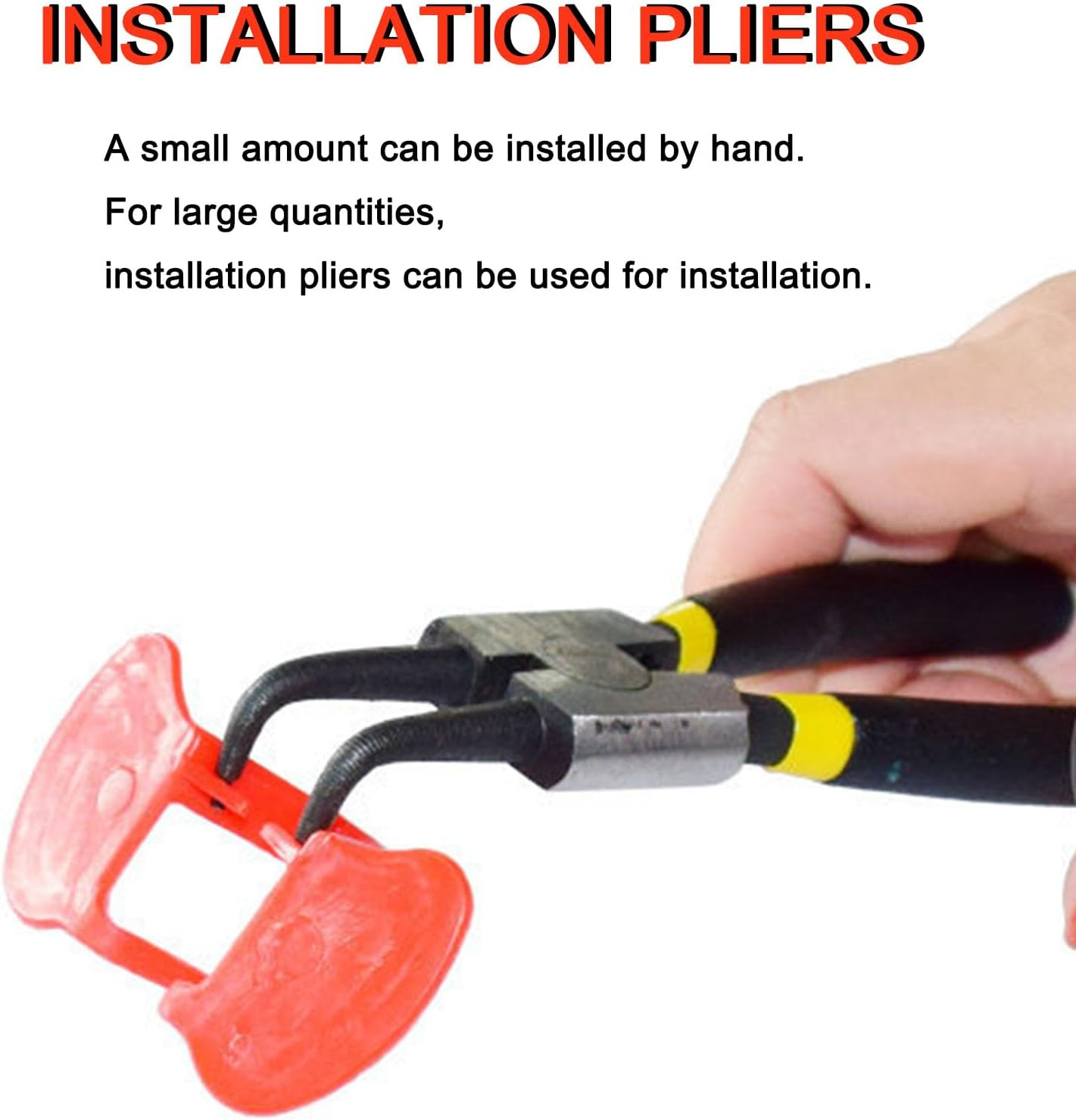 100Pcs Chicken Anti-Pecking Eye Glasses with Install Pliers, Poultry Blinders for Pheasants and Chickens, Peepers to Prevent Pecking Behavior image number 3