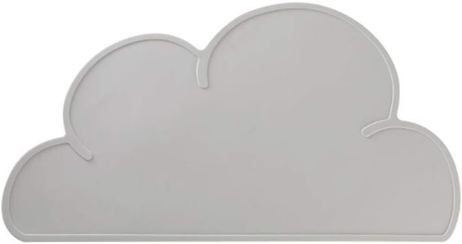 Love Dream Silicone Pet Feeding Food Mat with Raised Edge, Anti-Slip Waterproof Pet Bowl Mat Placemat for Dog and Cat (Sky Blue) - Blue image number 5