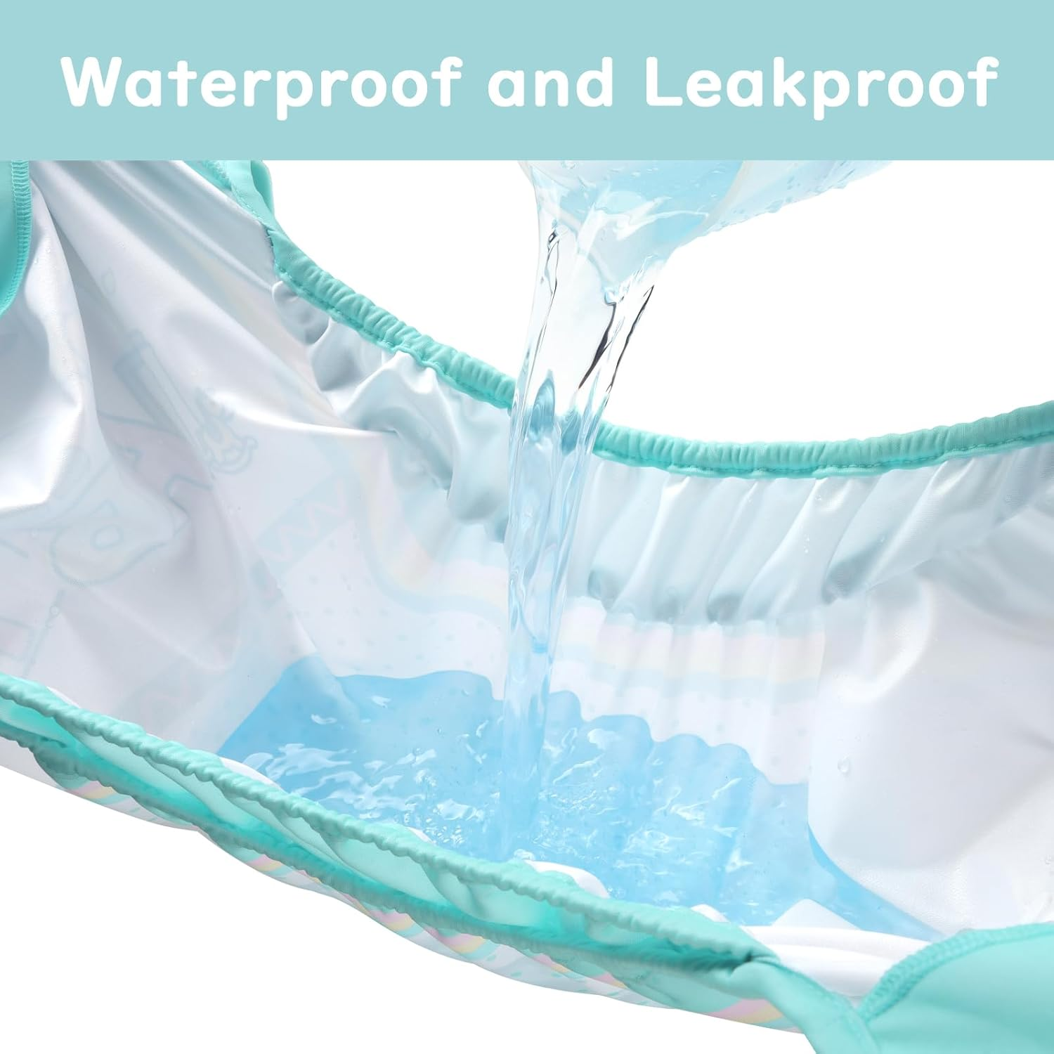 Littleforbig Washable Adjustable Reusable Waterproof Cloth Adult Diaper Wrap Cover- Baby Parade M image number 4