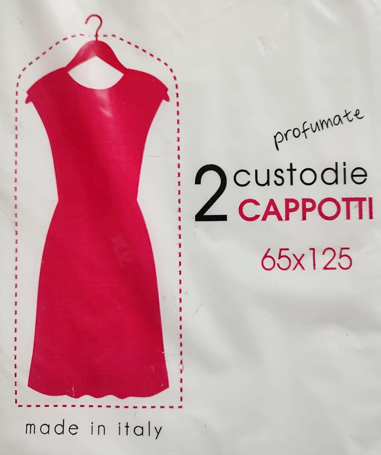 Saraoriginalshop Scented Protective Covers Organisation Wardrobe for Clothes Organiser Duvets Jackets Coats Storage Dresses (Coats 65 X 125 Cm, Pack of 2)