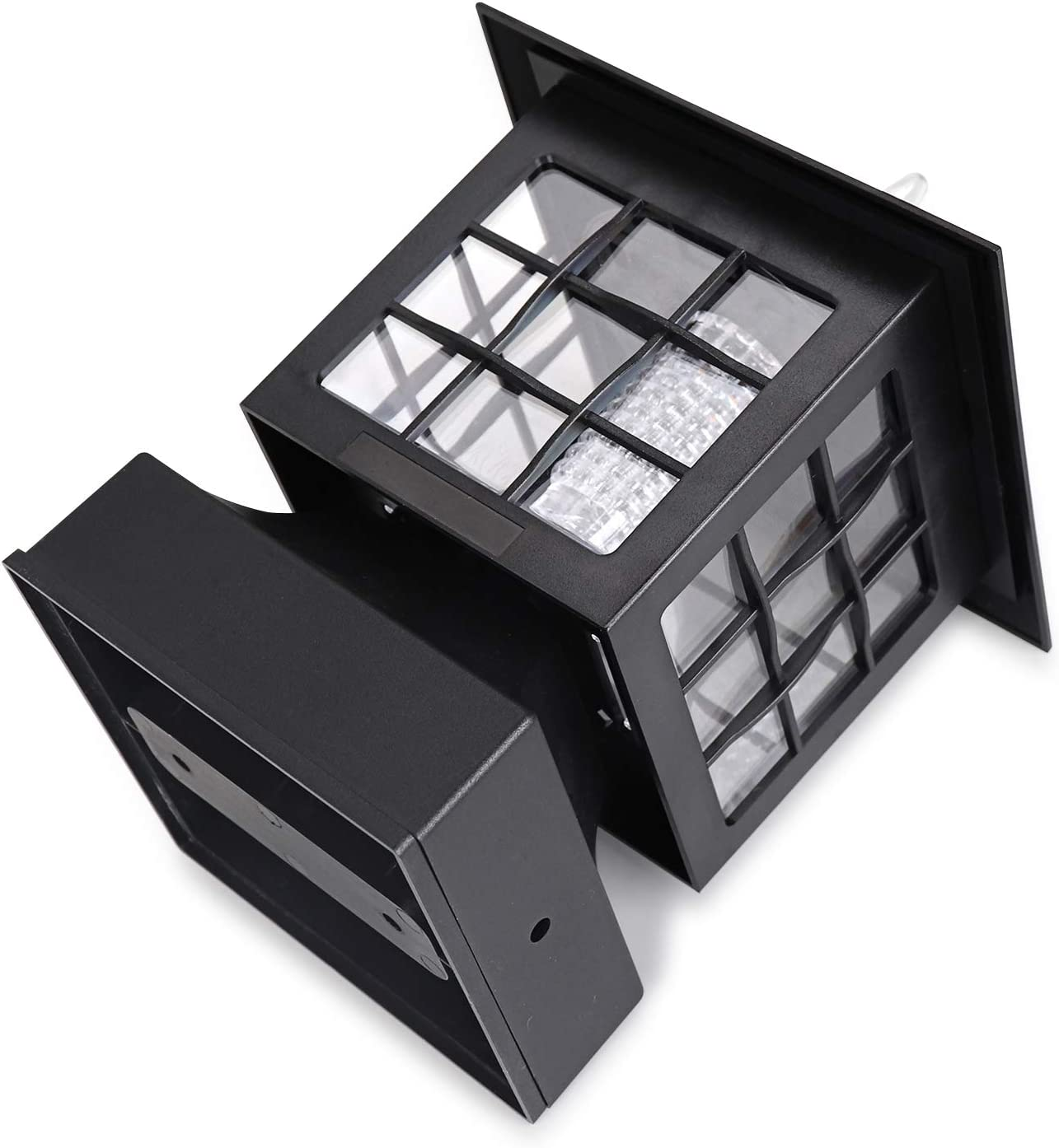 Post Solar Fence Light Solar Deck Light Solar Post Cap Light Solar Patio Light 15 LUMENS KS101AX4 Fit for 3.7X3.7 Regular Fence Posts or with Included Adaptor Fit for Bigger Flat Surface image number 1