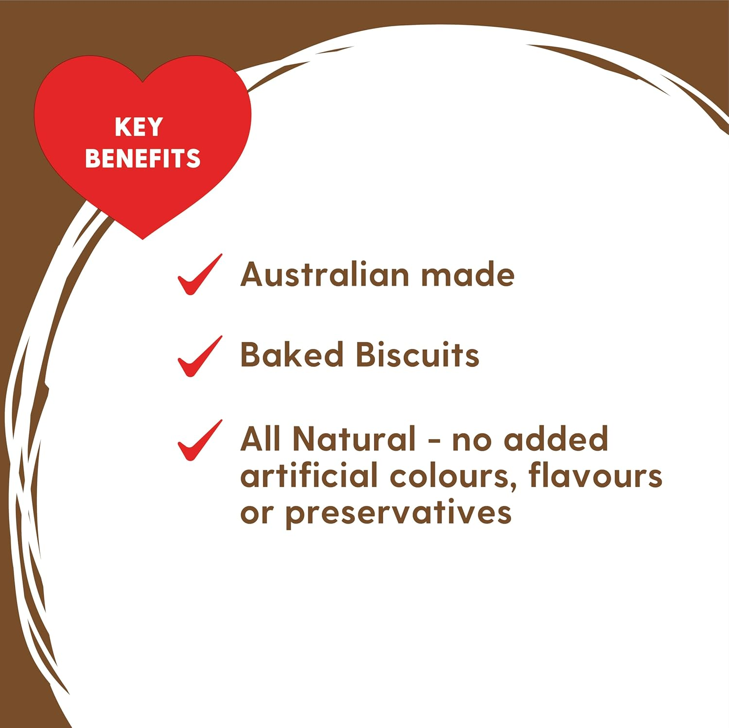 Love'Em Beef Liver Treats, Brownies 250G - Oven-Baked with Air-Dried Liver Sprinkles, Made in Australia with Natural Ingredients image number 1