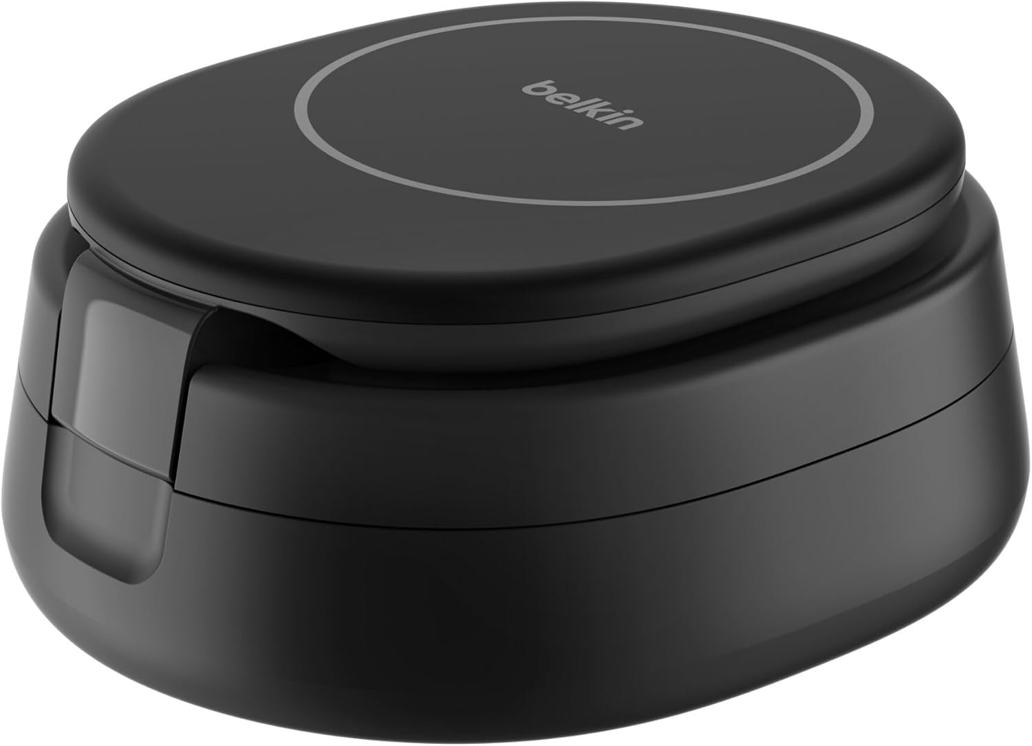 Belkin Magsafe Compatible Charger, 3-In-1 Adjustable Magnetic Charging Stand, Qi2 Certified, 15W Wireless Charger for Iphone 16, Apple Watch, Airpods, Non-Slip, 36W Charger Included - Black image number 2