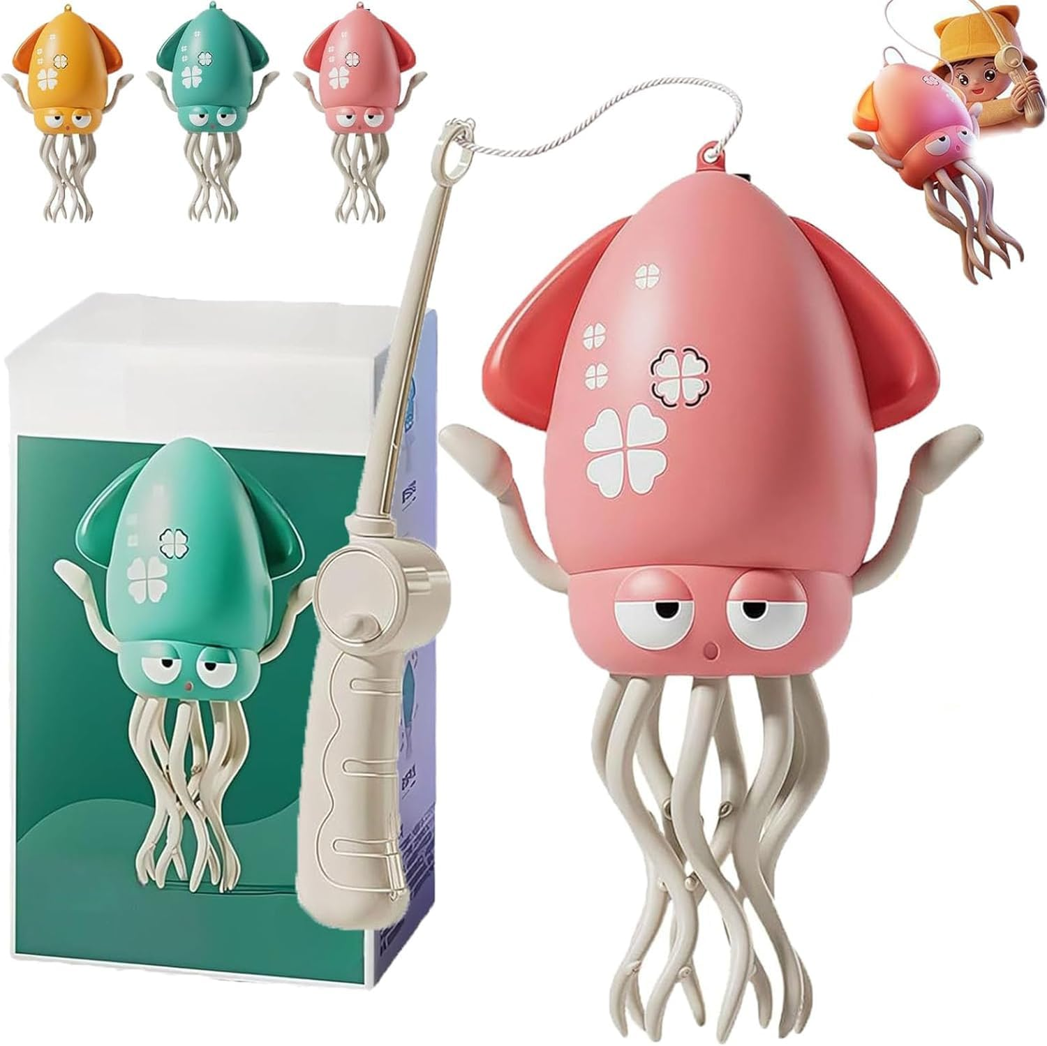 Electric Dancing Octopus Toy, Crawling Dancing Automatic Obstacle Avoidance Octopus Sensor Toy with LED & Music, Smart Interactive Auto-Wiggling Robotics for Indoor Play & Sensory Development (Pink) image number 5