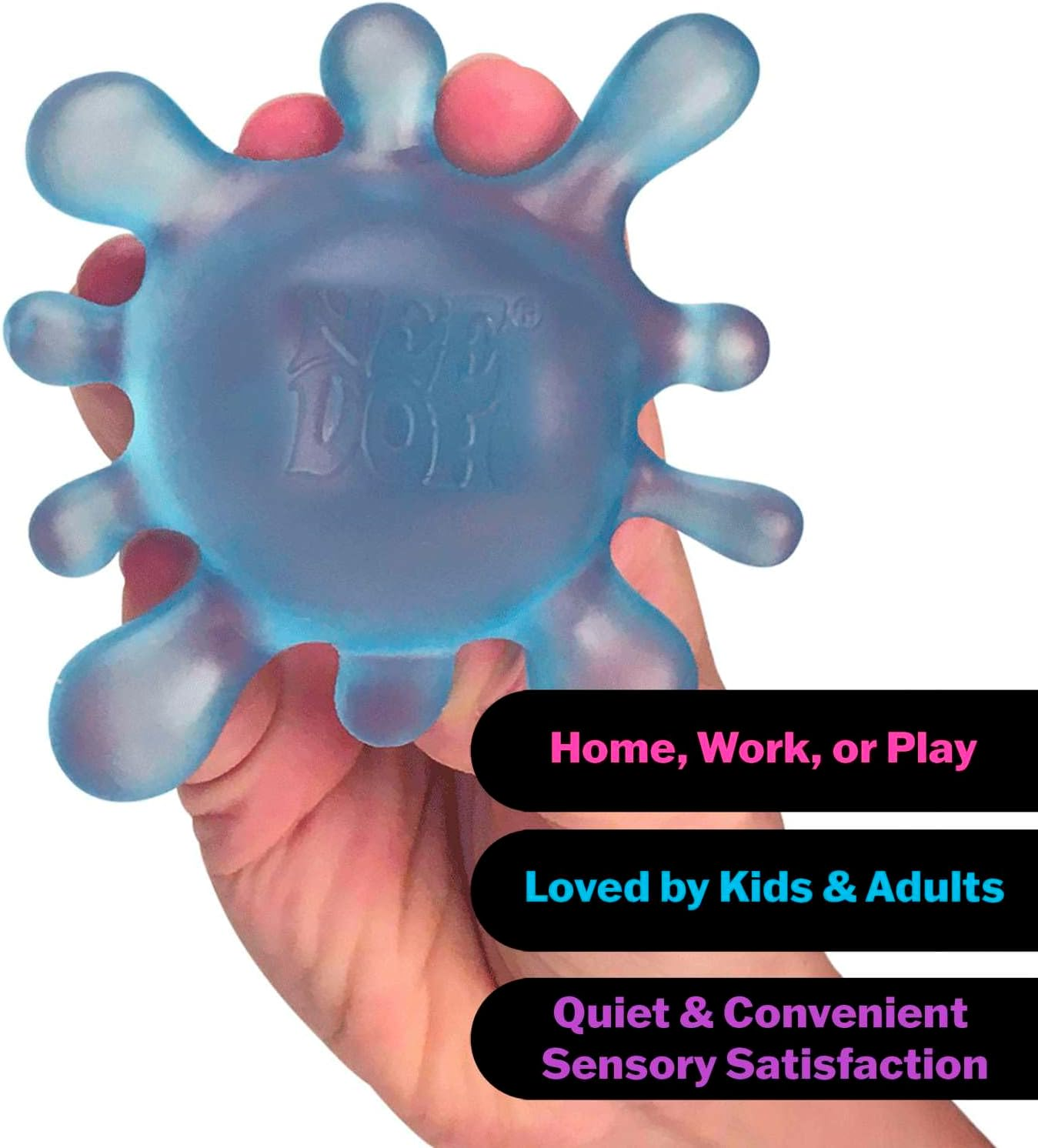 Sploot Splat - Squishy, Splat-Tastic Fidget Toy with Stretchy Blob Extensions for Tactile Fun, Soft & Squeezable Stress Relief, Assorted Colours (Blue, Purple, Green) image number 1