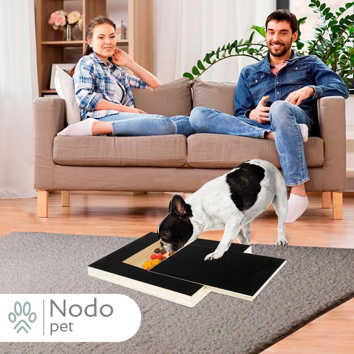 Dog Nail Scratch Board,Dog Scratch Pad with Treat Box,Dog Nail File Toy, Multi-Functional Trimming Tool,Alternative to Dog Nail Clippers and Dog Nail Grinders image number 4