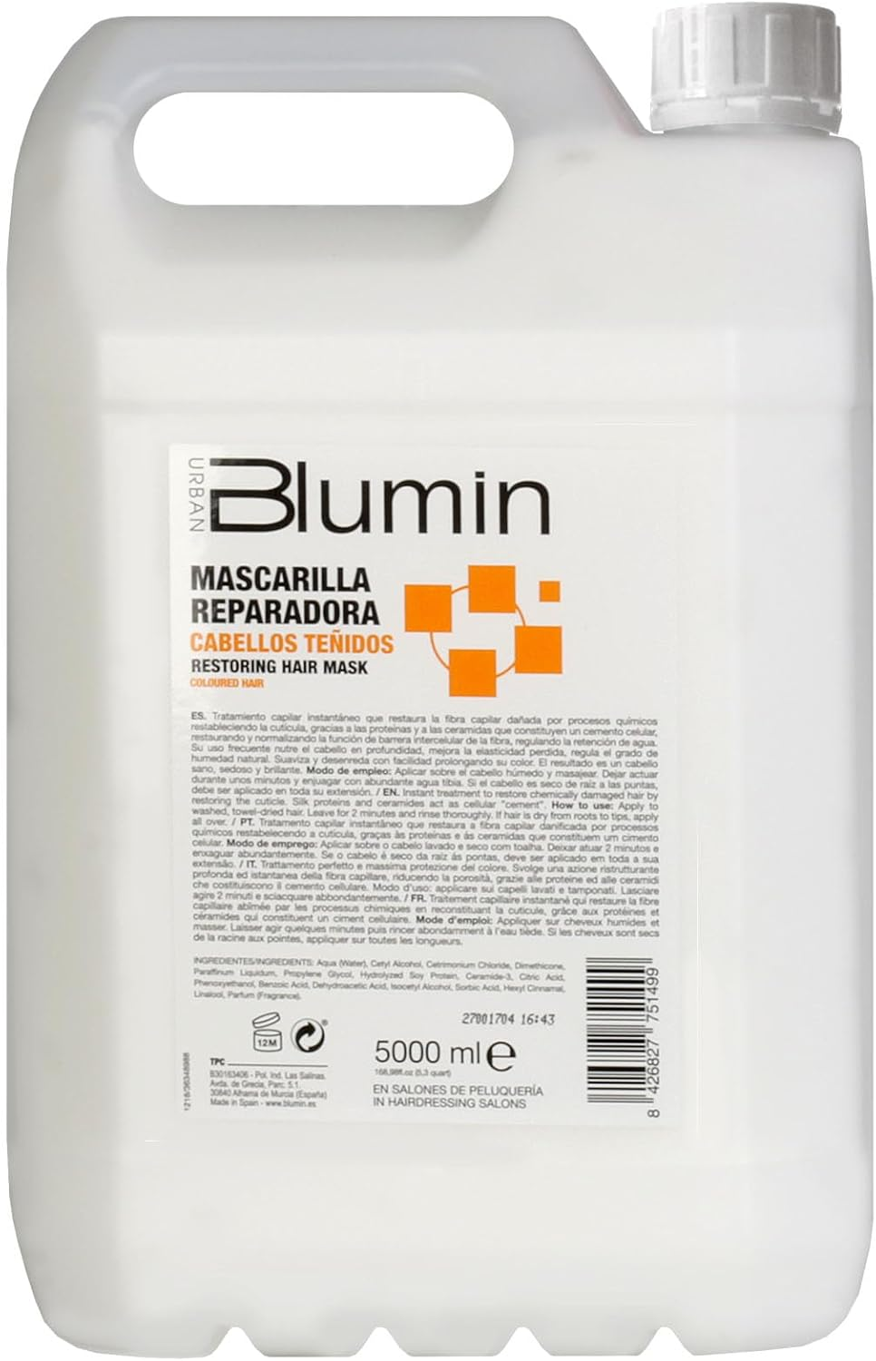 Blumin Urban Repair Hair Mask for Coloured Hair 5000Ml