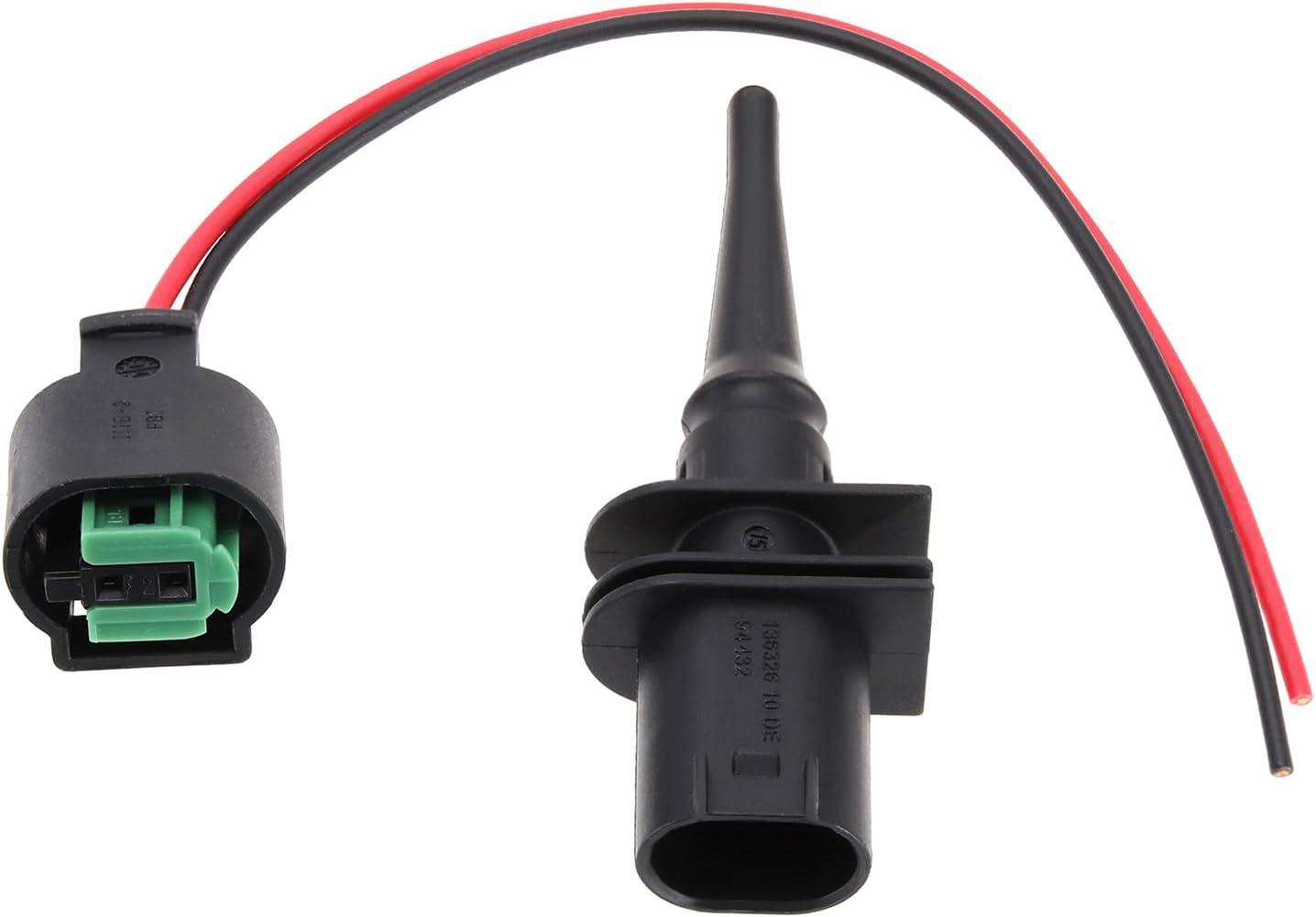Be in Your Mind 2Pcs Ambient Air Temperature Sensor & Plug Wires 61138365340 61130005199 65816905133 Compatible with BMW MINI Exterior Ambient Air Temp Sensor image number 4