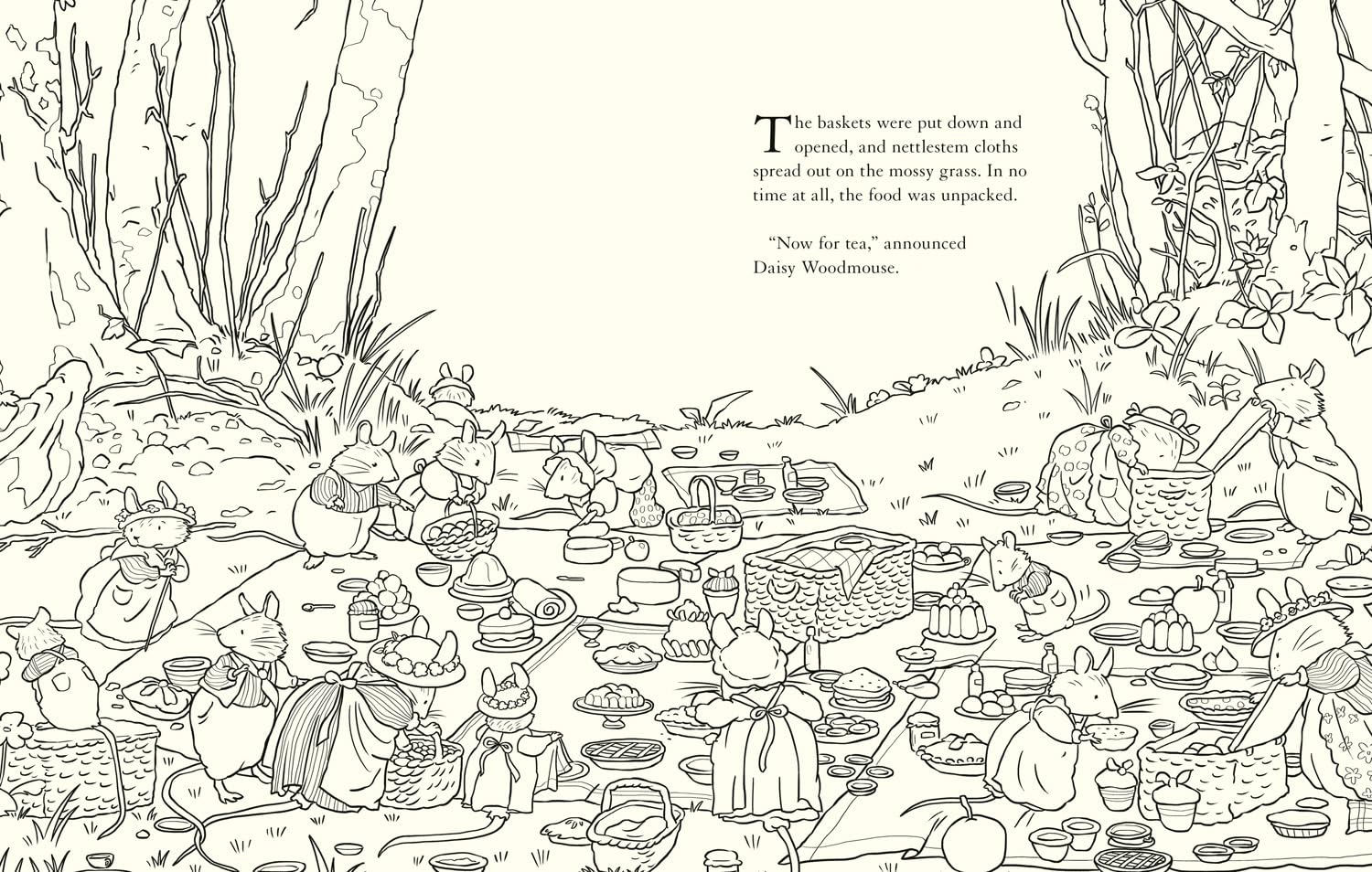Brambly Hedge Nature Colouring Book: Enter the Cosy World of Brambly Hedge with This Perfect Colouring Book for Relaxation for All Ages image number 6
