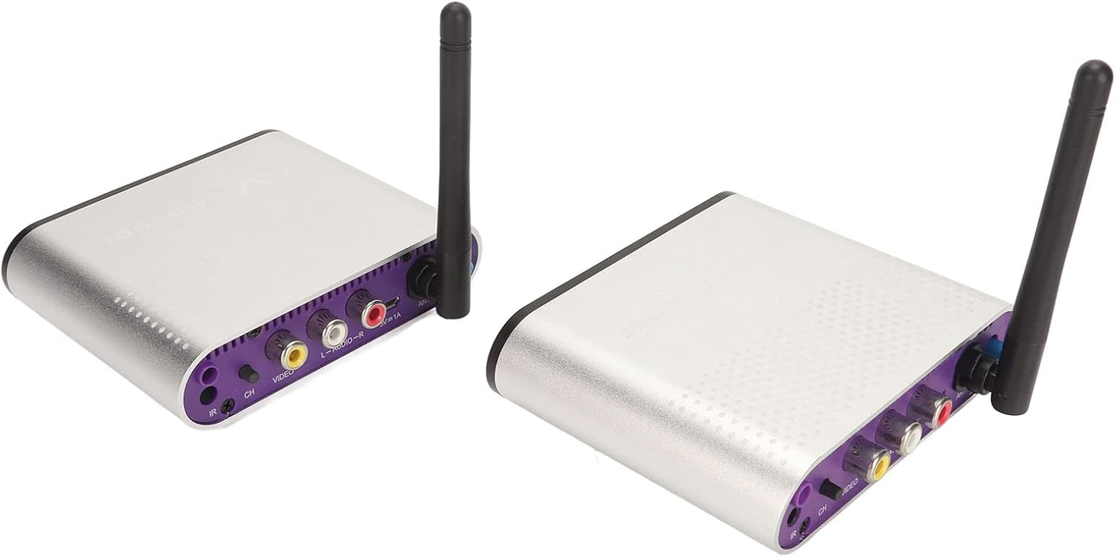 Sound Video Sender Receiver, Aluminum Alloy AV Transmitter Receiver Noiseless 8 Channel for Camera for TV (AU Plug) image number 3