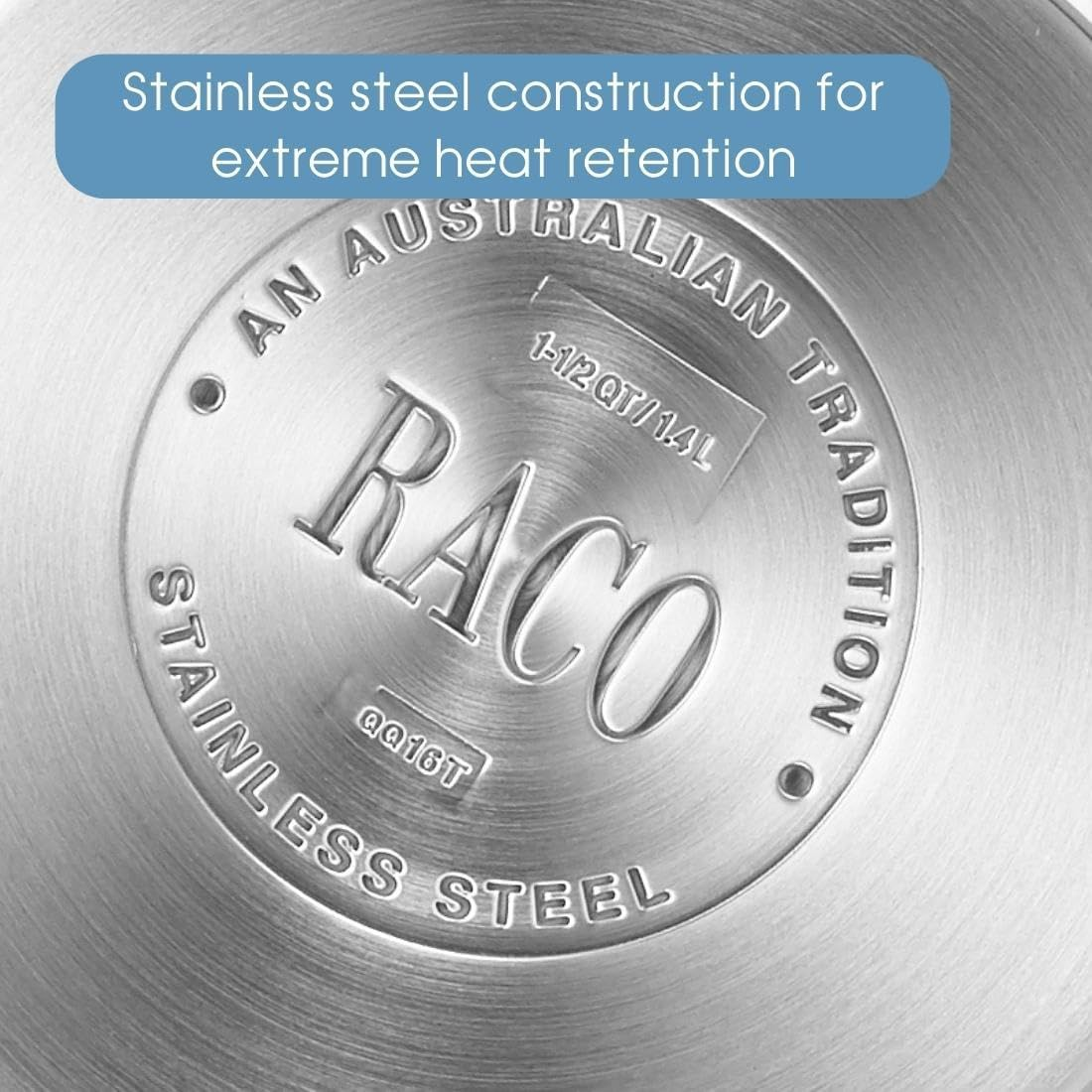 RACO Reliance 3 Piece Stainless Steel Saucepan Set - Induction Cookware with Tempered Glass Lids, Dishwasher & Oven Safe - 16Cm, 18Cm, 20Cm Pans with Heat Resistant Handles image number 3