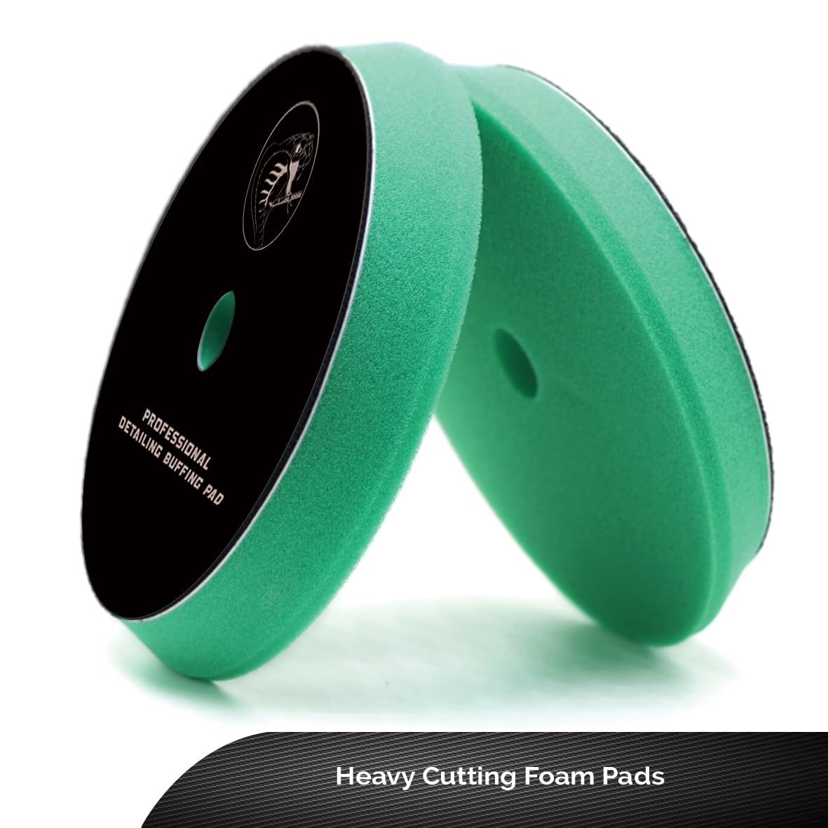 Cobra WRAP TOOLS Heavy Cutting Foam Pads - Professional Detailing Buffing Pads - Durable, High-Performance Results - Perfect for Cutting, Polishing & Finishing Automotive Surfaces | 5-Inch, Green image number 3