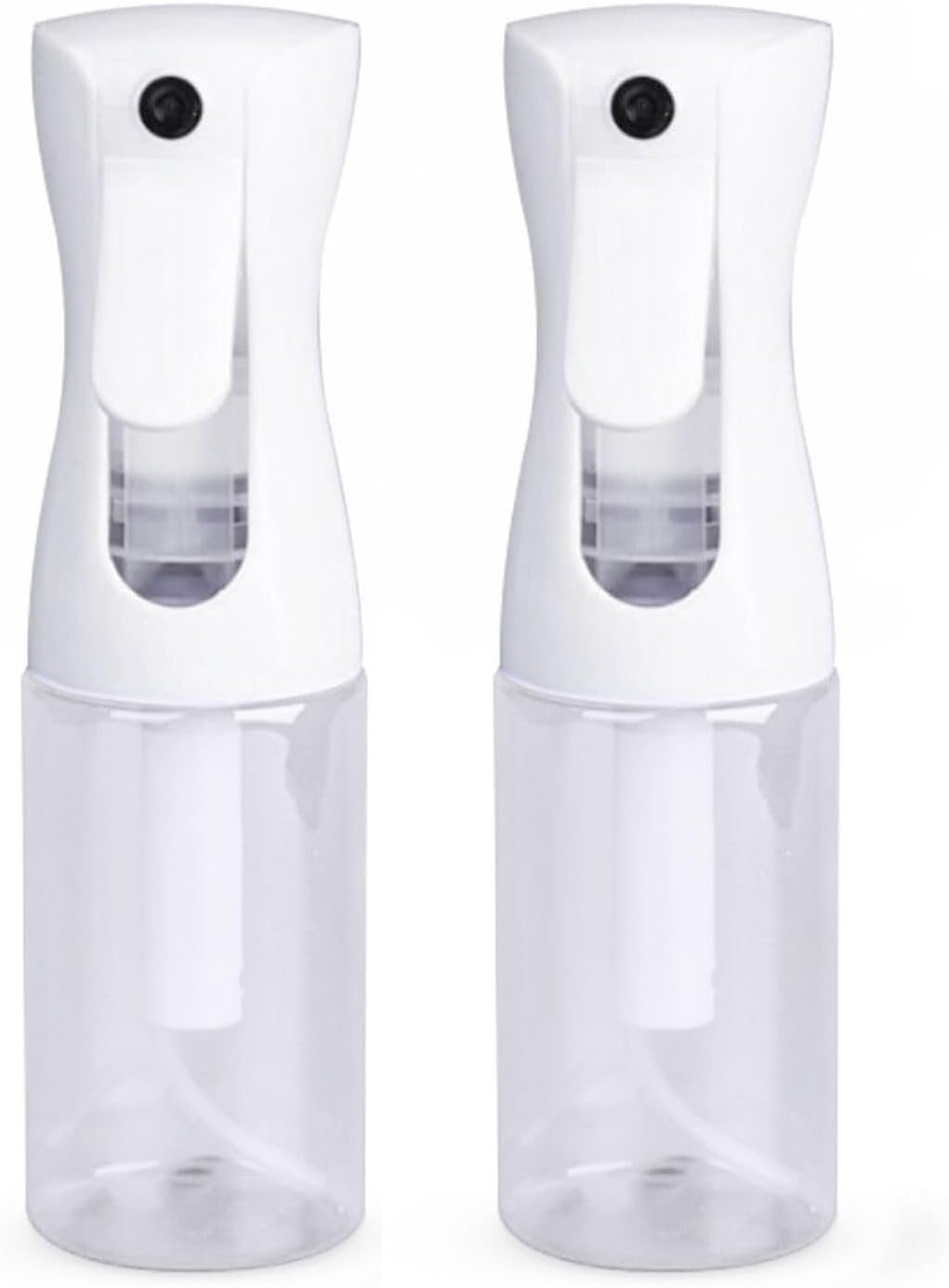 VIGOR PATH Continuous Spray Bottle with Ultra Fine Mist - Versatile Water Sprayer for Hair, Home Cleaning, Salons, Plants, Aromatherapy, and More - Hair Spray Bottle (Clear - 5Oz (2 Pack) image number 1