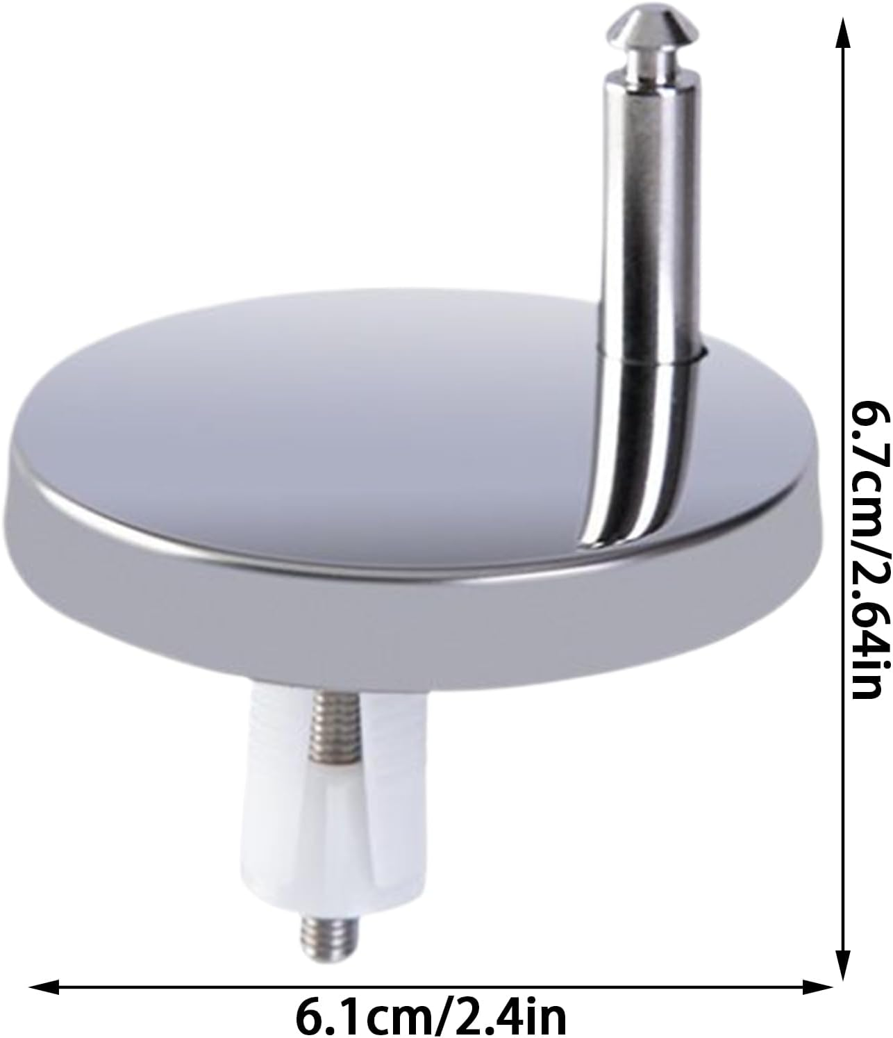 Toilet Top Fix Blind Hole Fittings | 2X Toilet Seat Hinges Replacement Expanding Screws - Fasten Replacement Bolts Nuts for Dorm Apartment Hotel Bathroom image number 5