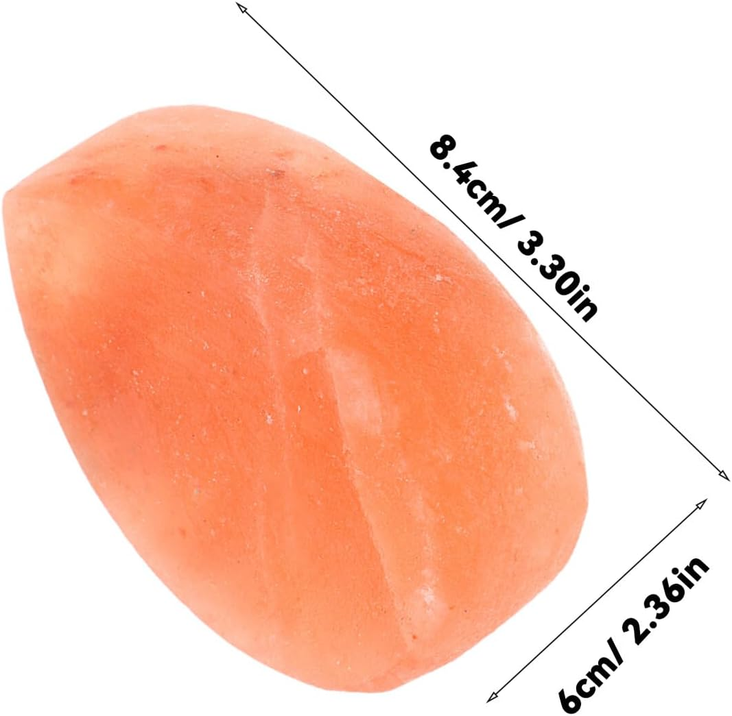 MUSISALY Natural Mineral Salt Soap 2Pcs Hand-Carved Himalayan Salt Massage Stone for Exfoliating Body Care Spa Relaxation image number 2