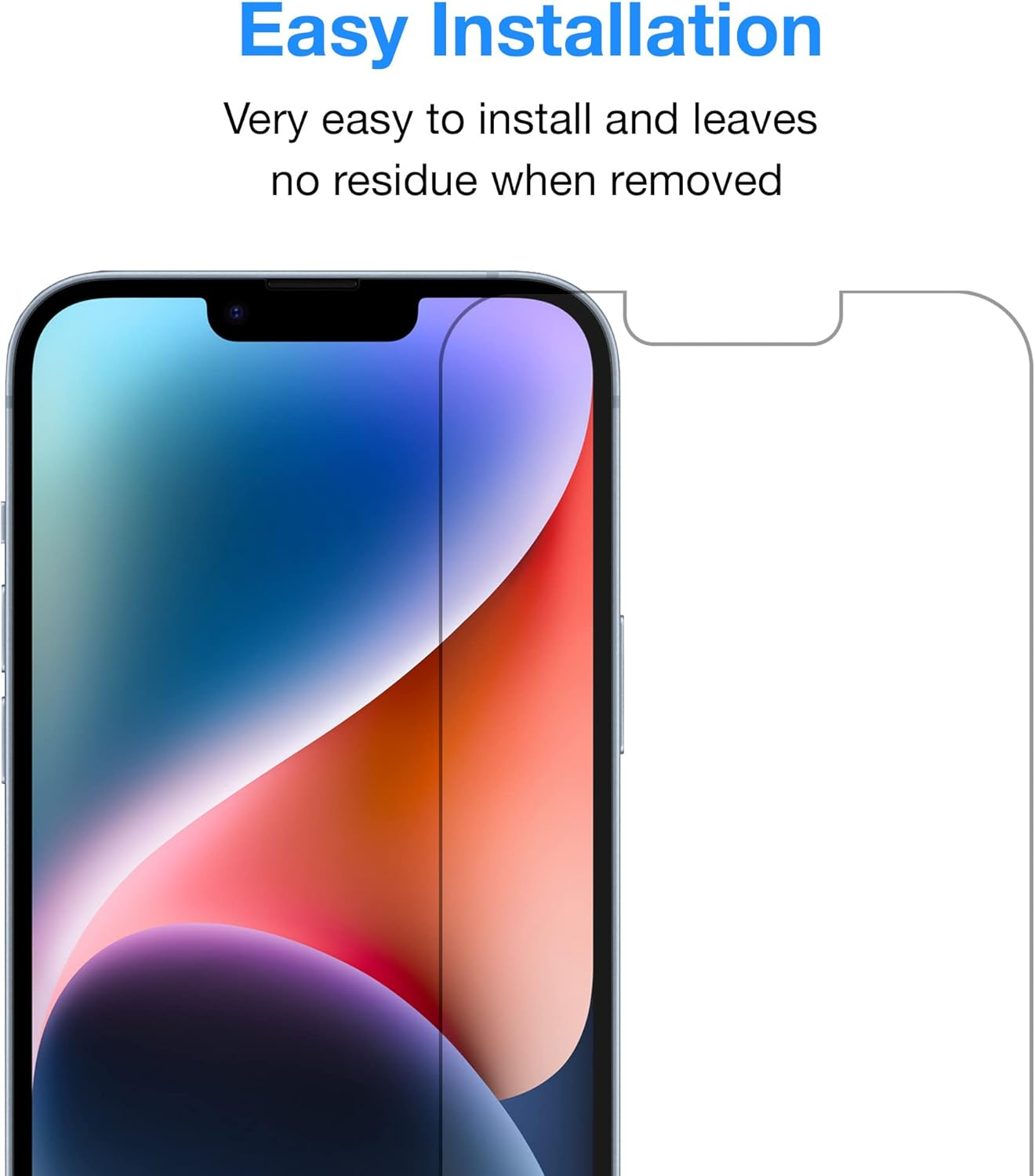 MEZON [3 Pack] Premium Hydrogel Film for Apple Iphone 16E / 14/13 (6.1") &ndash; Clear Edge-To-Edge Full Coverage Screen Protector (Iphone 16E, Hydrogel) image number 5