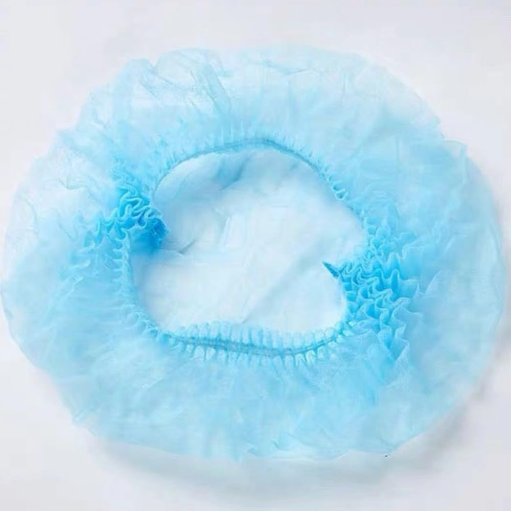 Poemtian 100PCS Disposable Hair Net Caps, Disposable Breathable Fluffy Hat Hair Net Hair Sleeves, Perfect for Sleeping Hair Nets, Hair Nets Food Service,Personal Care image number 4