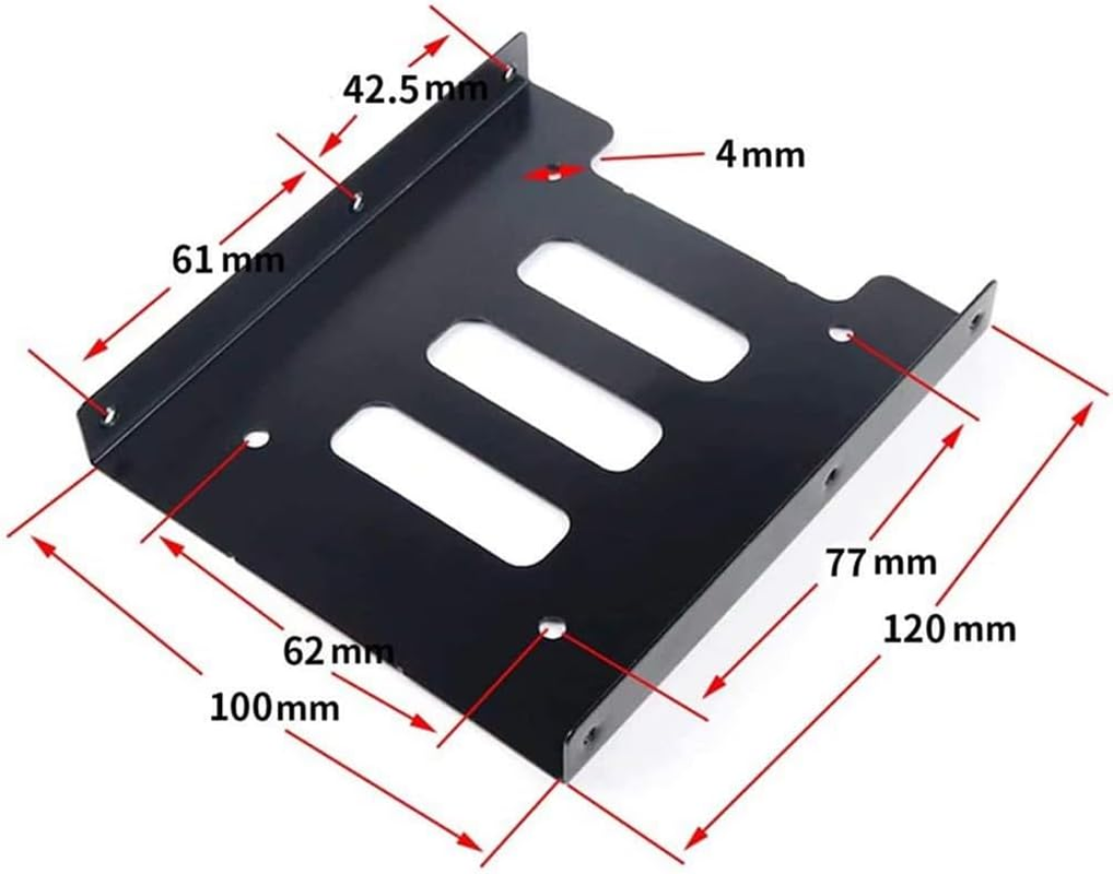 2.5 Inch to 3.5 Inch SSD HDD Adapter Rack Hard Drive SSD Mounting Bracket image number 5