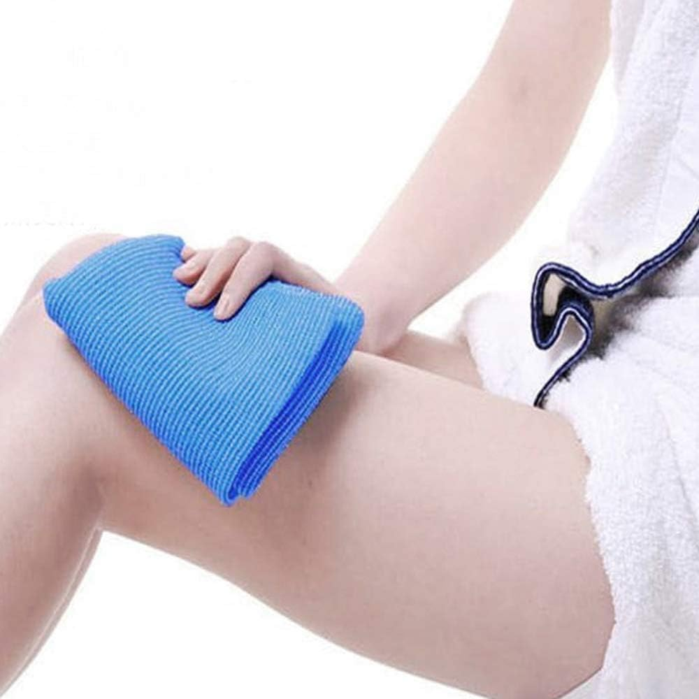 Exfoliating Bath Cloth Exfoliating Nylon Bath Towel with Deep Clean Beauty Washcloth Loofah Exfoliating Body Scrub Back Scrubber Bath Wash Towel(3 Pack) image number 5