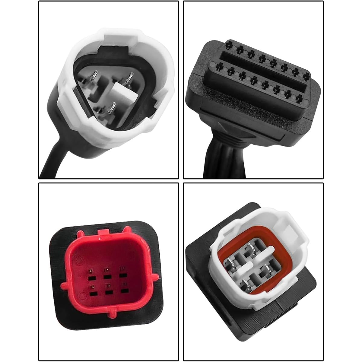 3Pin 4 Pin 6Pin Motor Obd2 Cable 3Pin 4Pin 6Pin to 16Pin Euro5 OBD Motorbike 3 in 1 Obdii Diagnostic Adapter Scanner Connector Cable for Yamaha Motorcycle Kline for Honda CRF K-T-M X- MAX T Racer image number 1