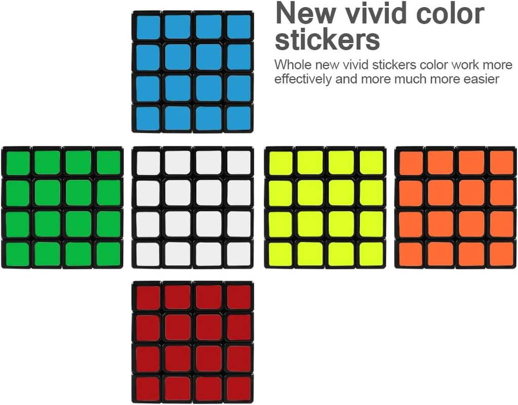 D-Fantix Yj Guansu 4X4 Speed Cube Puzzle 4X4X4 Cube Black 62Mm Toys for Kids Adult image number 1