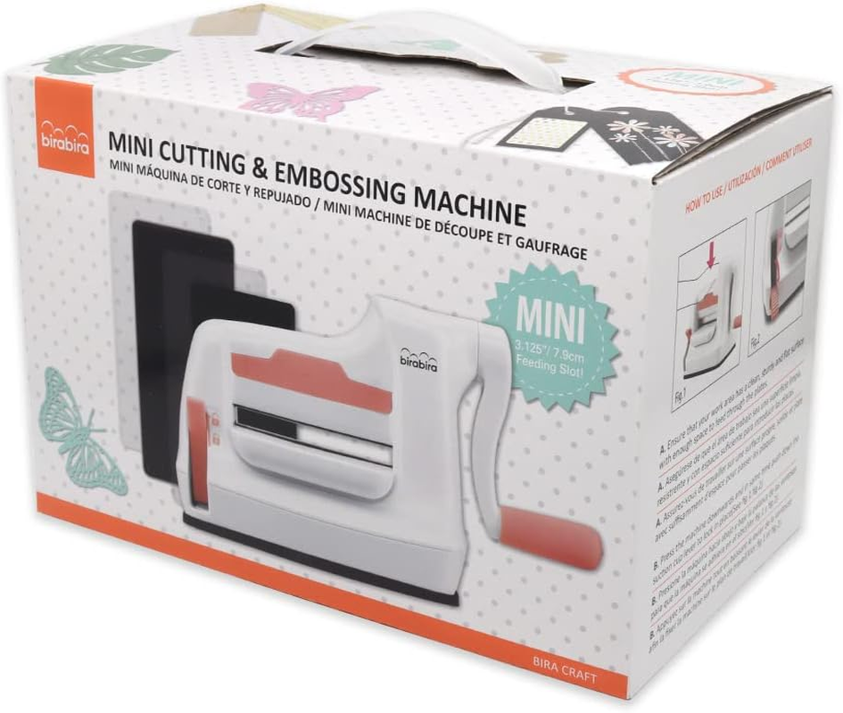 Bira Craft Die Cutting & Embossing Machine Combo, Mini Die Cut Machine, 3 1/8" Feeding Slot for 3" Paper and Other Materials image number 5