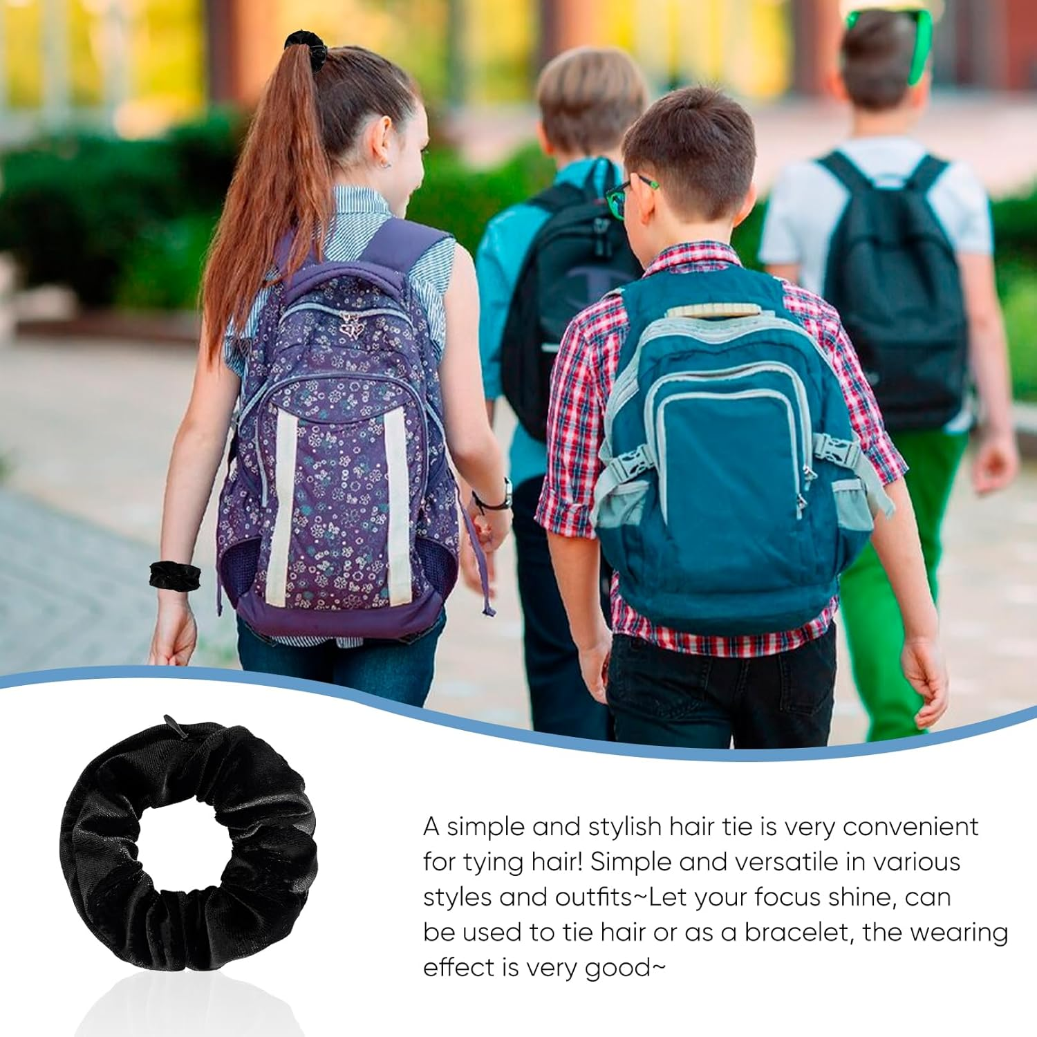 Pack of 8 Hair Bands with Zip, Travel Gadgets Hiding Money, Gadget Secret Compartment Holiday, Women Money Hiding, Safe Travel, Storage Travel, Beach Hiding Valuables Home image number 1