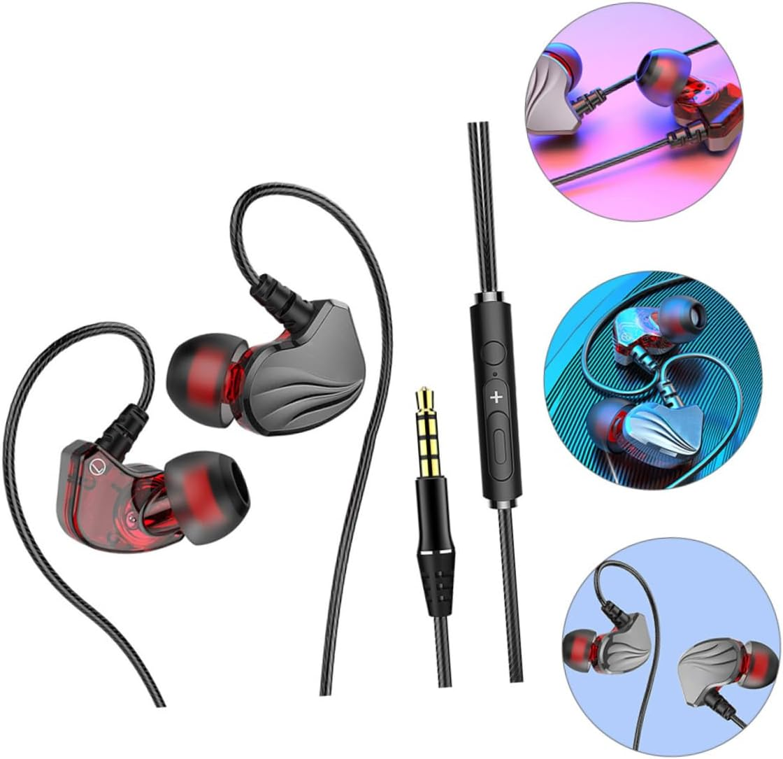 KALLORY Wired Bass Earphones 3.5Mm Plug Universal In-Ear Headphones for Mobile Phones and Tablets Gunmetal Wired Earbuds Deep Bass image number 2