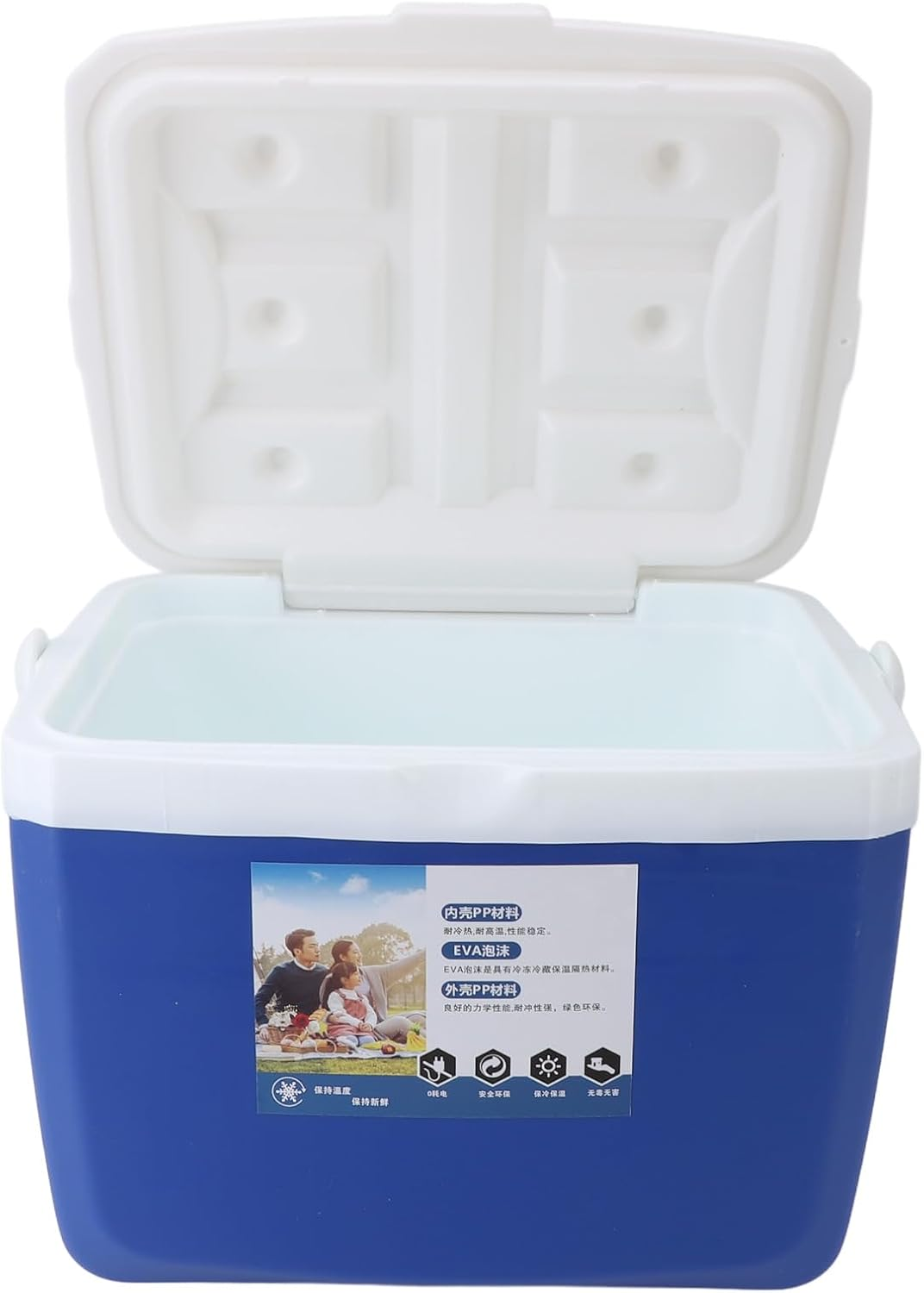 13L Insulated Portable Cooler, Portable Hard Cooler with Handles, Leak Proof Ice Chest Box, Outdoor Cooler for Car, Travel, Fishing, Camping, BBQ, Beach, Picnic, Drink, Beverage image number 3