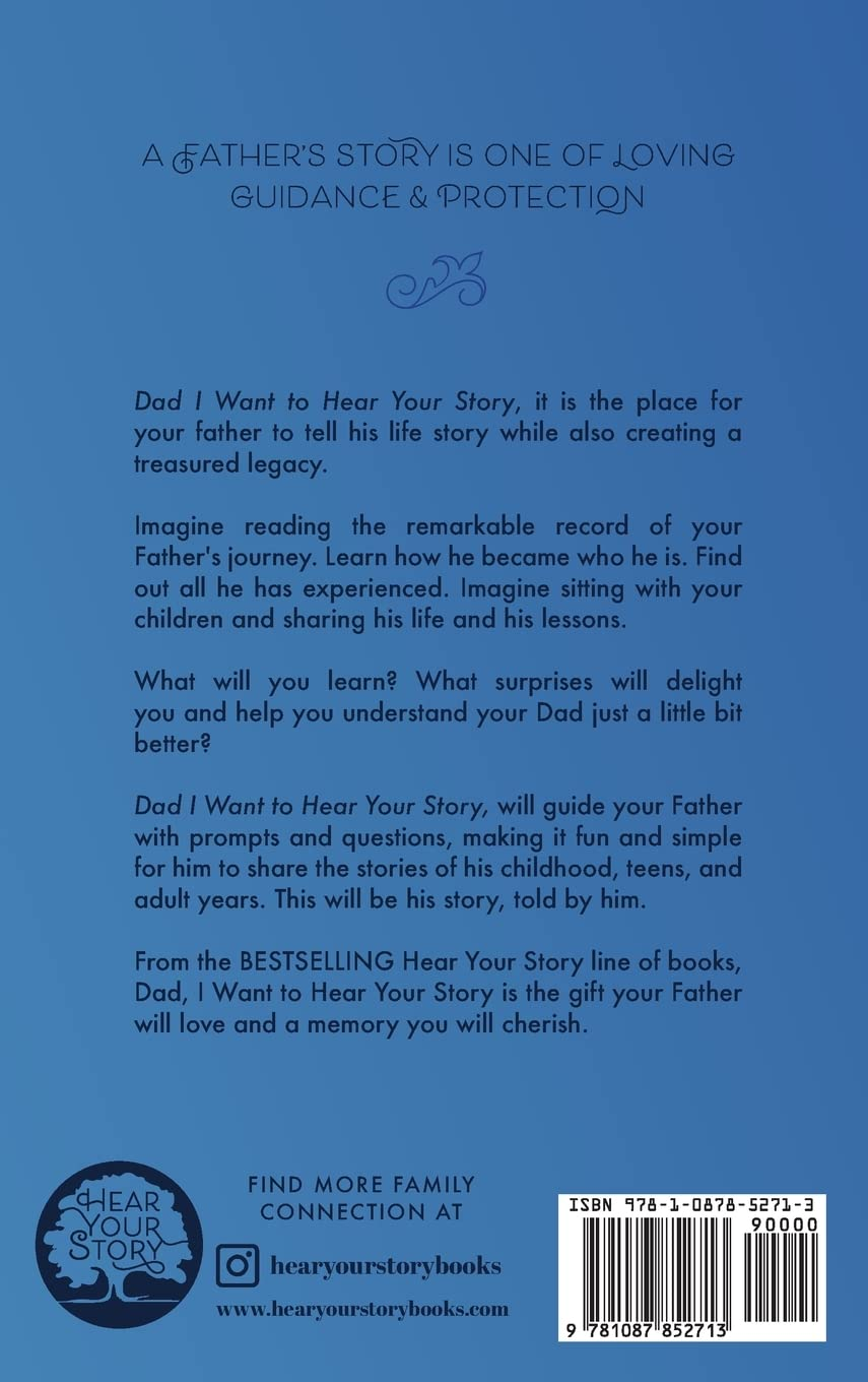 Dad, I Want to Hear Your Story: a Father'S Guided Journal to Share His Life & His Love image number 1