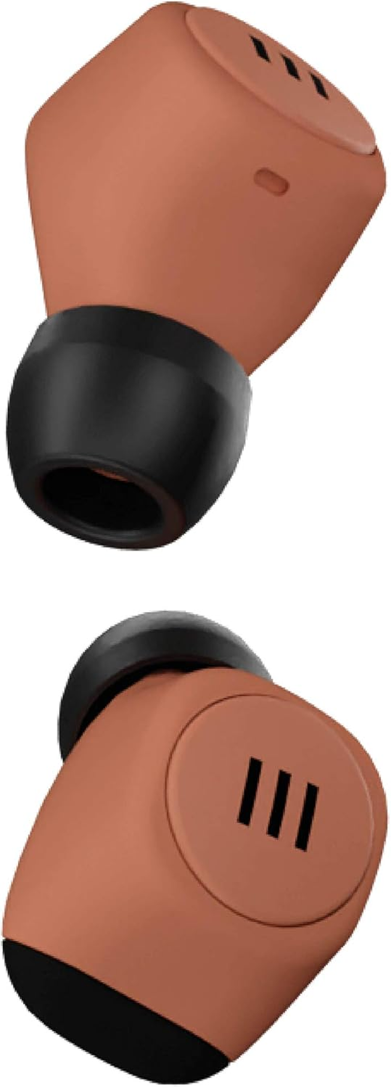 Divacore - Nudes - 100% Wireless Headphones - up to 15 Hours Battery Life - Water Resistance - Touch Screen - Ultra Compact Design - Compatible with Google Assistant and Siri - Crush Coral