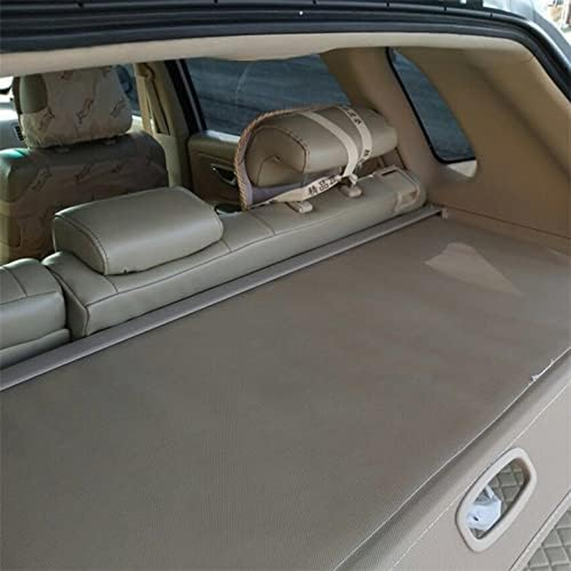 ZNFMOS Trunk Cargo Cover, for Hyundai, for Tucson 2006-2014, Safety Shield Rear Luggage Curtain Retractable Partition Privacy Car Accessorie Security Panel Roller(Black) - Beige image number 2