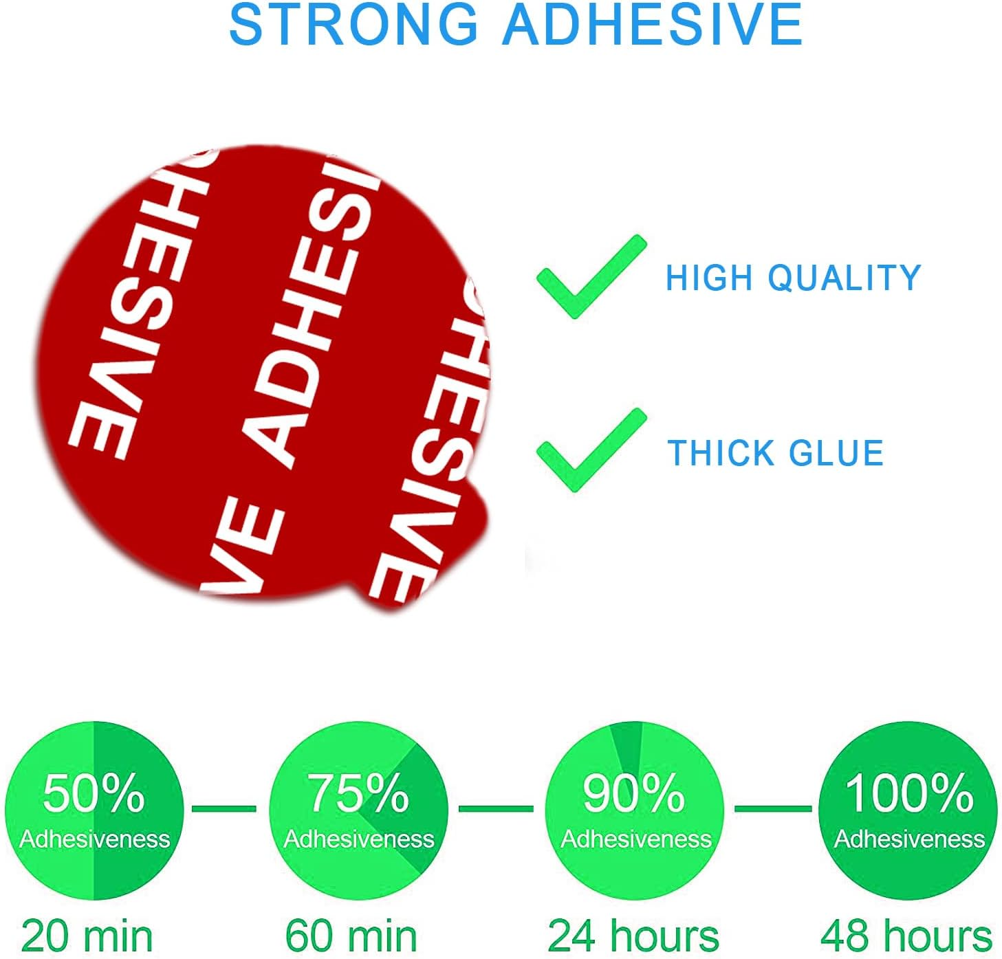 D.Sking 12 Pack 3M Sticky Adhesive Replacement Compatible with Socket Mount Base VHB Sticker Pads for Collapsible Grip & Stand image number 4