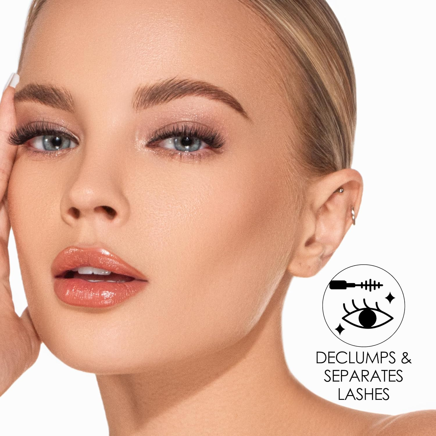 JAPONESQUE Dual Ended Lash & Brow Tool &ndash; Eyelash Separator & Eyebrow Brush Spoolie, 2Pk, 24Ct image number 1