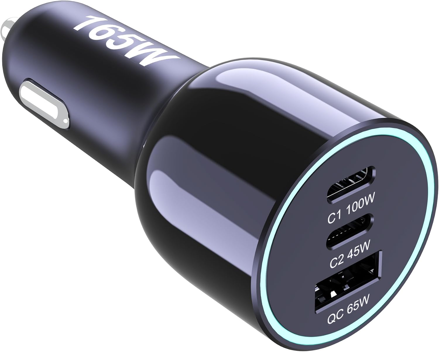 165W USB C Car Charger, 3-Ports PD 100W PPS 45W QC65W Super Fast Charging for Macbook Pro Air Iphone 16 15 Pro Max Ipad Samsung Galaxy S24/23 and More image number 5