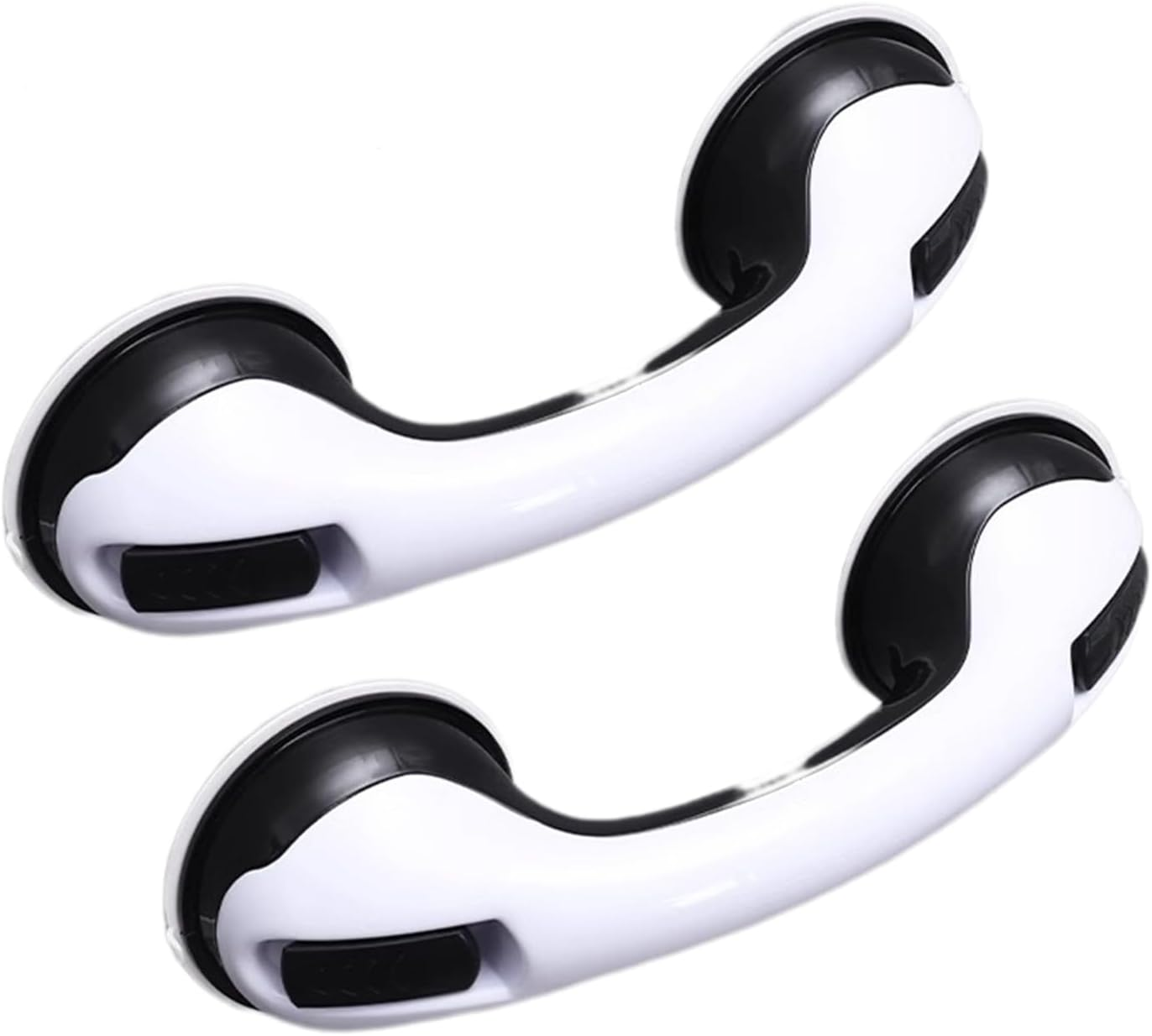 Grab Bars for Bathtubs and Showers Set of 2 12 Inch Strong Suction Shower Grab Bars Safety Handles Ideal for Seniors Bathing Support and Shower Chair Assistance Black Color image number 3