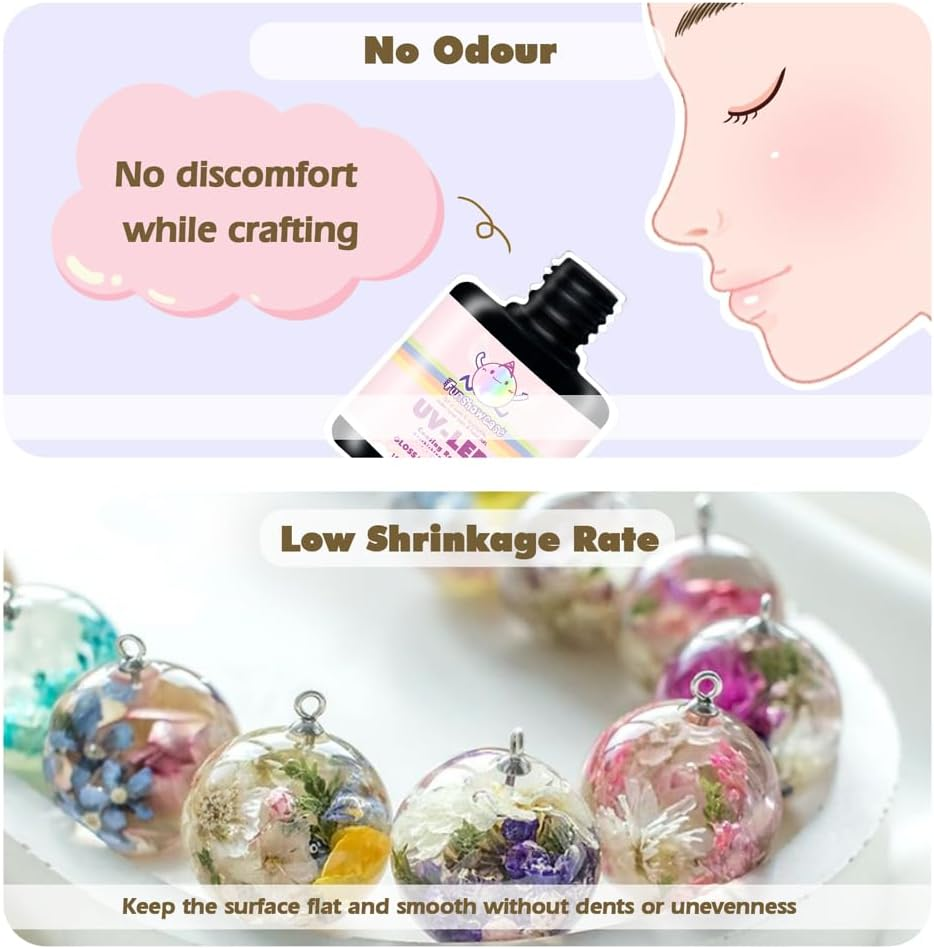 Coating UV Resin Gloss 110G Top Coat Set with Refill Kits image number 1