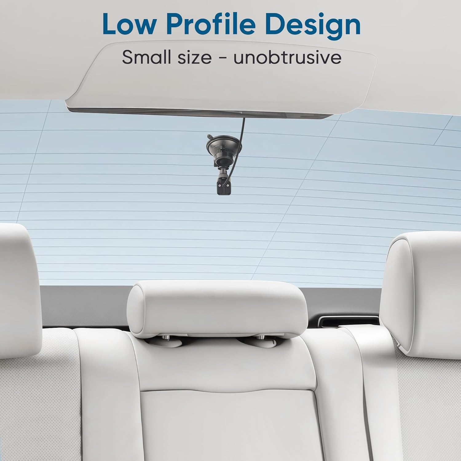 Universal Rear Camera Mount with Suction Cup &ndash;Compact Adjustable Rear Dash Cam Mount for Car, SUV, RV, Truck &ndash; inside Back Windshield Window Holder Bracket for Rearview Backup Camera image number 2