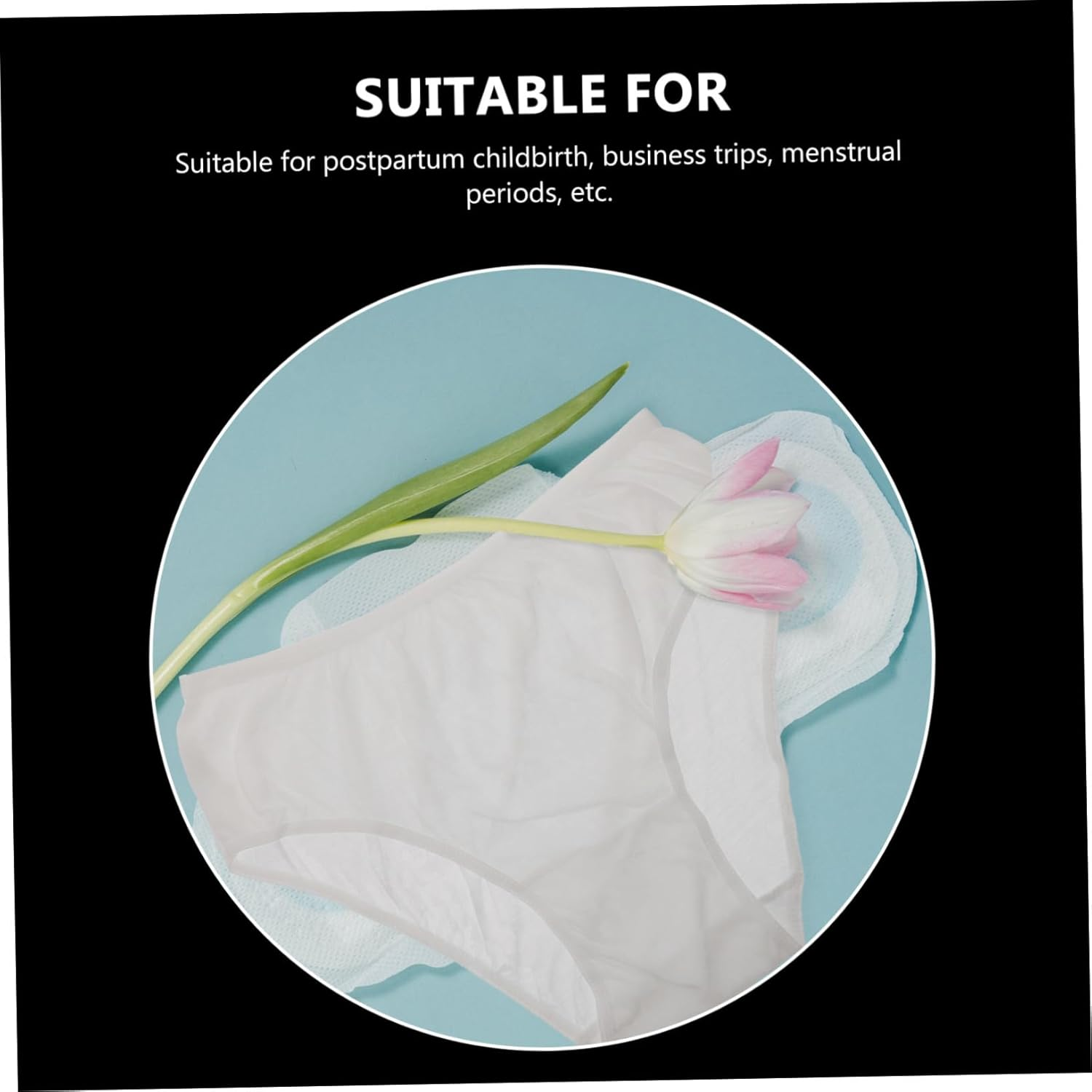 Disposable Maternity Underwear 4Pcs Breathable Cotton Female Panties Comfortable Postpartum Women XXL White