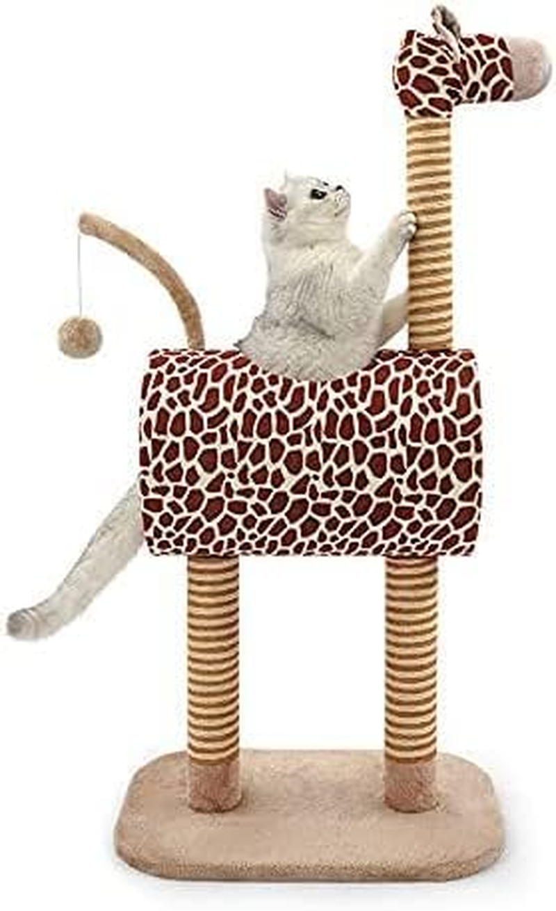 Unicorn and Giraffe Cat Climbing Frame Animal Shape Cat Scratching Post Kitten Furniture Platform Cat Climbing Frame Cat House