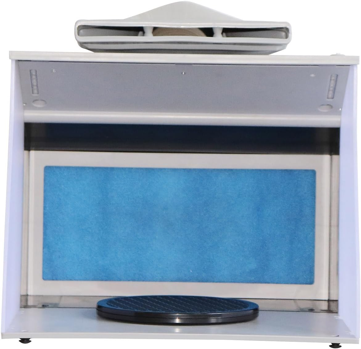 Voilamart Portable Spray Booth Kit, Airbrush Spray Booth Kit with 4 LED Lights, Powerful Dual Exhaust Fans, Spray Booth Filter, Turntable, 6 Ft Extension Hose for Painting Model Cake Crafts Arts image number 6