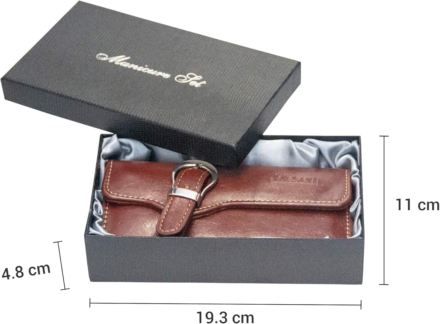 Manicure Pedicure Set, Nail Cutting-11Pc Quality Stainless Steel Tools, Large Wide Jaw Clippers, Nail Cutter, Nail Care Gift, Fingernail Clipper Case