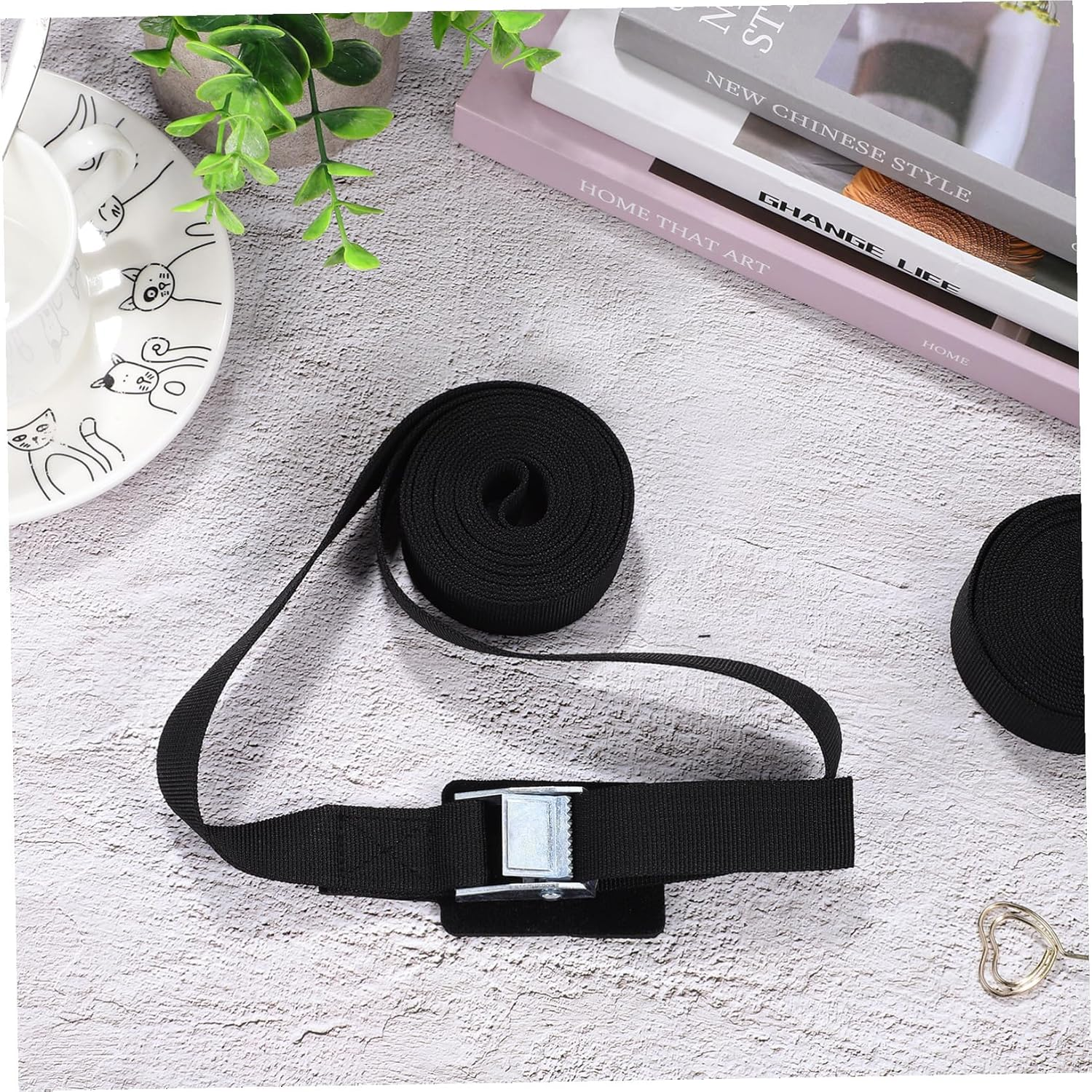 ELAYARD 6 Pcs Adjustable Lashing Straps with Buckles Nylon Cargo Security Bands for Packing Bikes Luggage Furniture and Outdoor Use image number 3