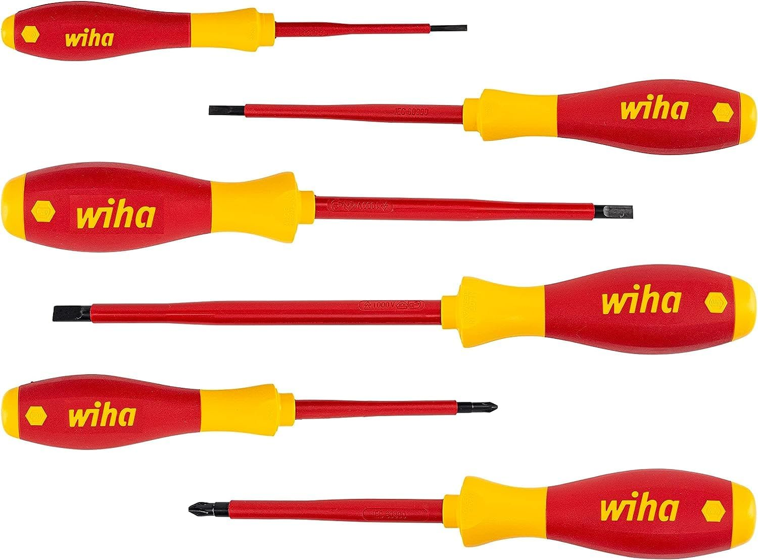 Wiha 320N ZK6 VDE Slotted/Pozi Screwdriver 6-Piece Set